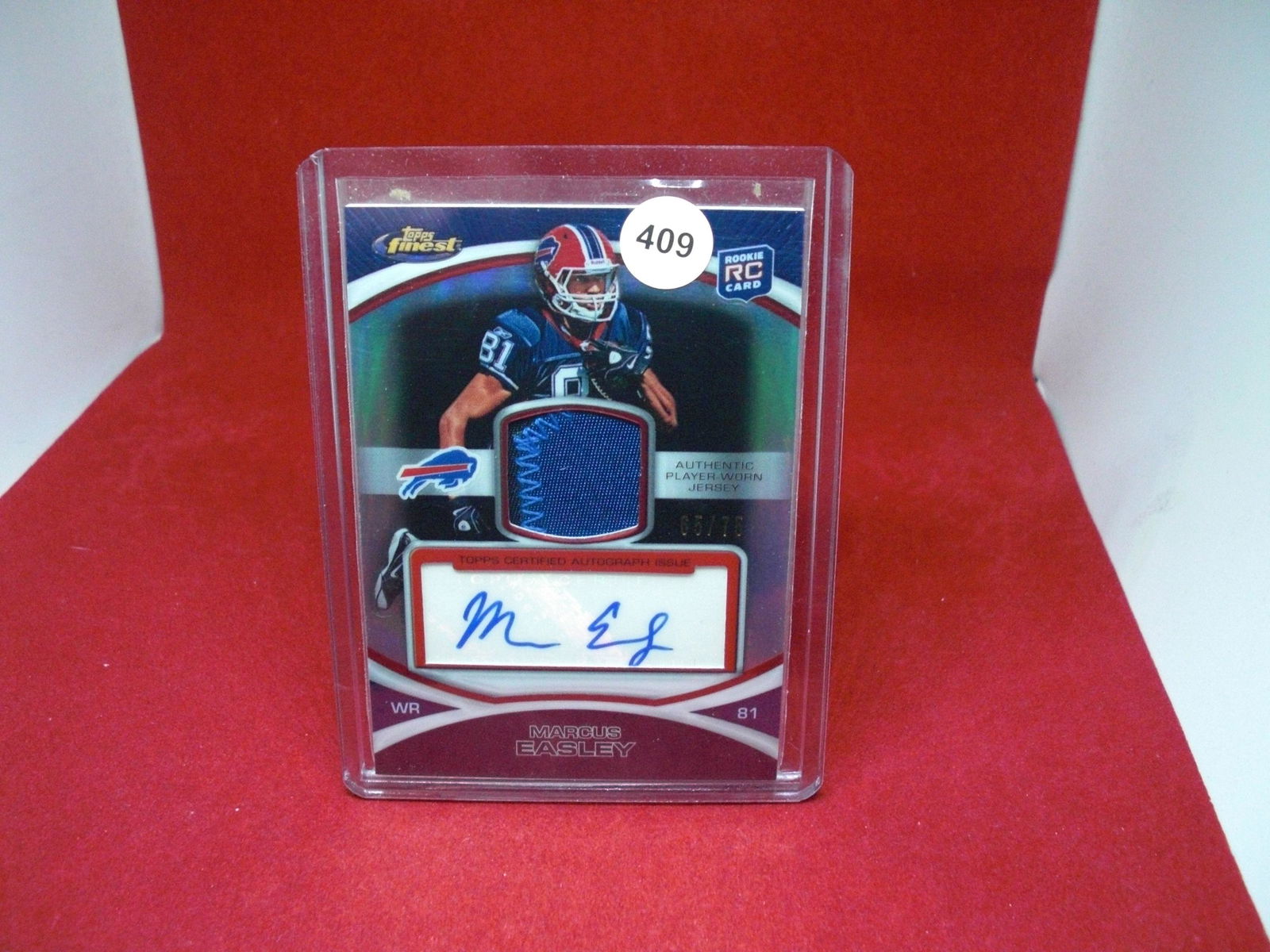 marcus easley rookie pacth auto 65/75 (1 of 1)
