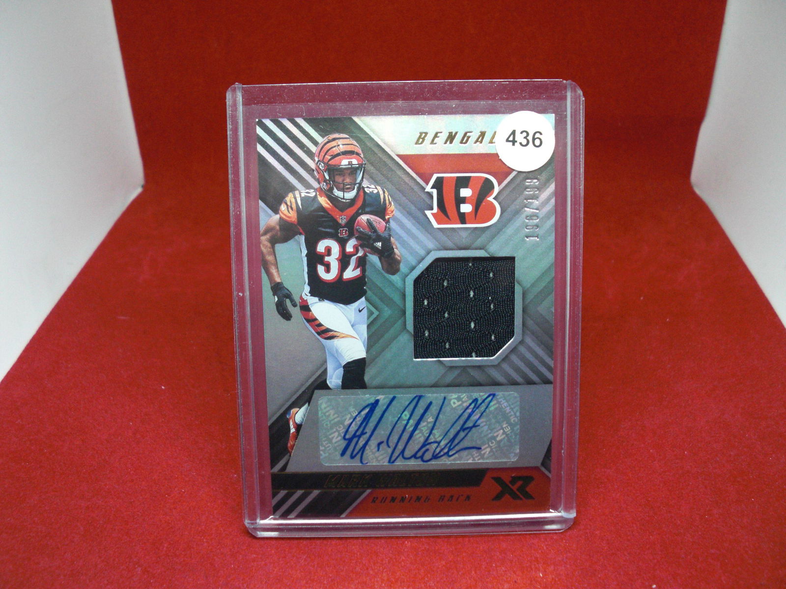 mark walton rookie patch auto 196/199 (1 of 1)