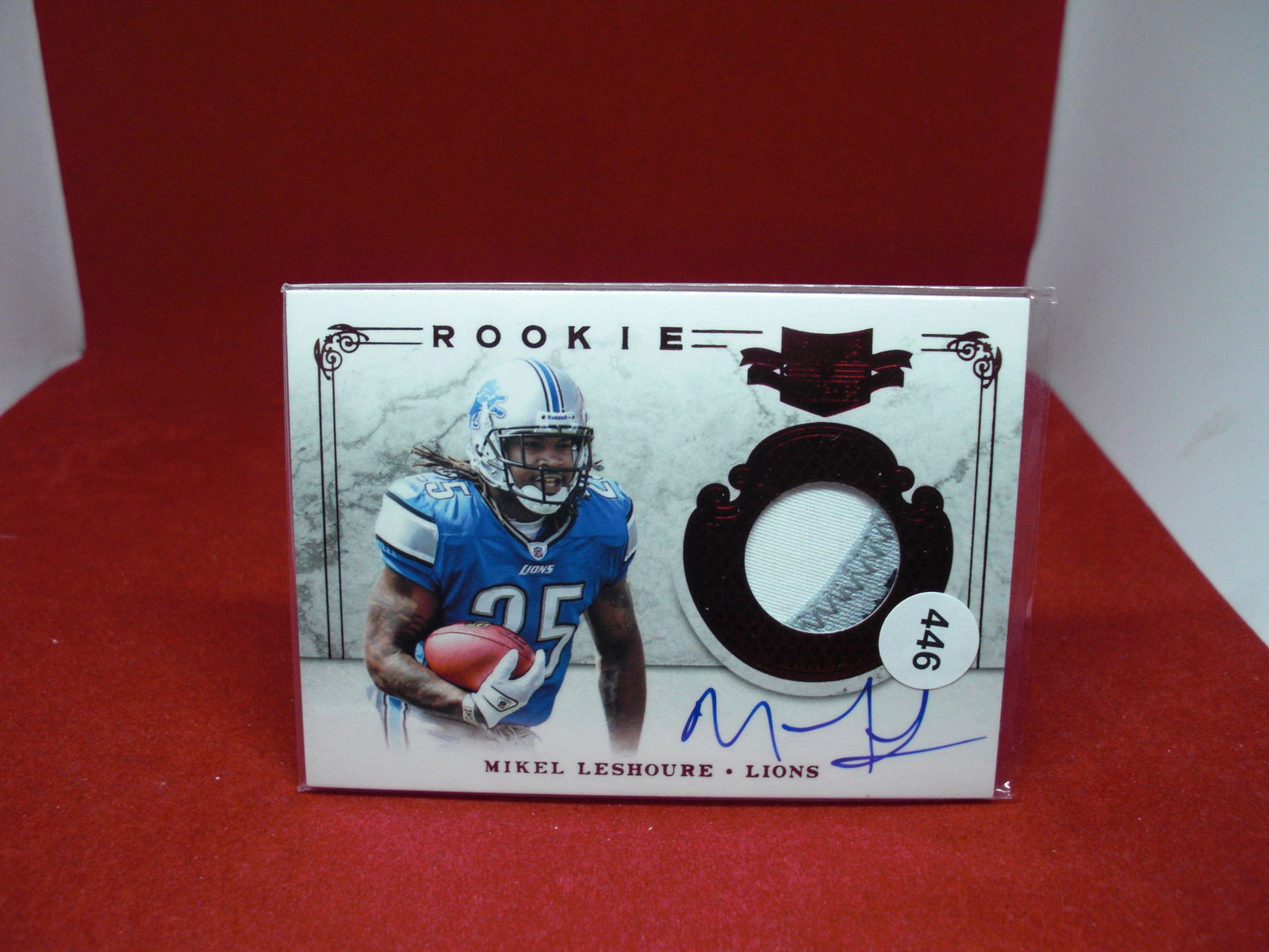 mikel leshoure rookie patch auto 495/499 (1 of 1)