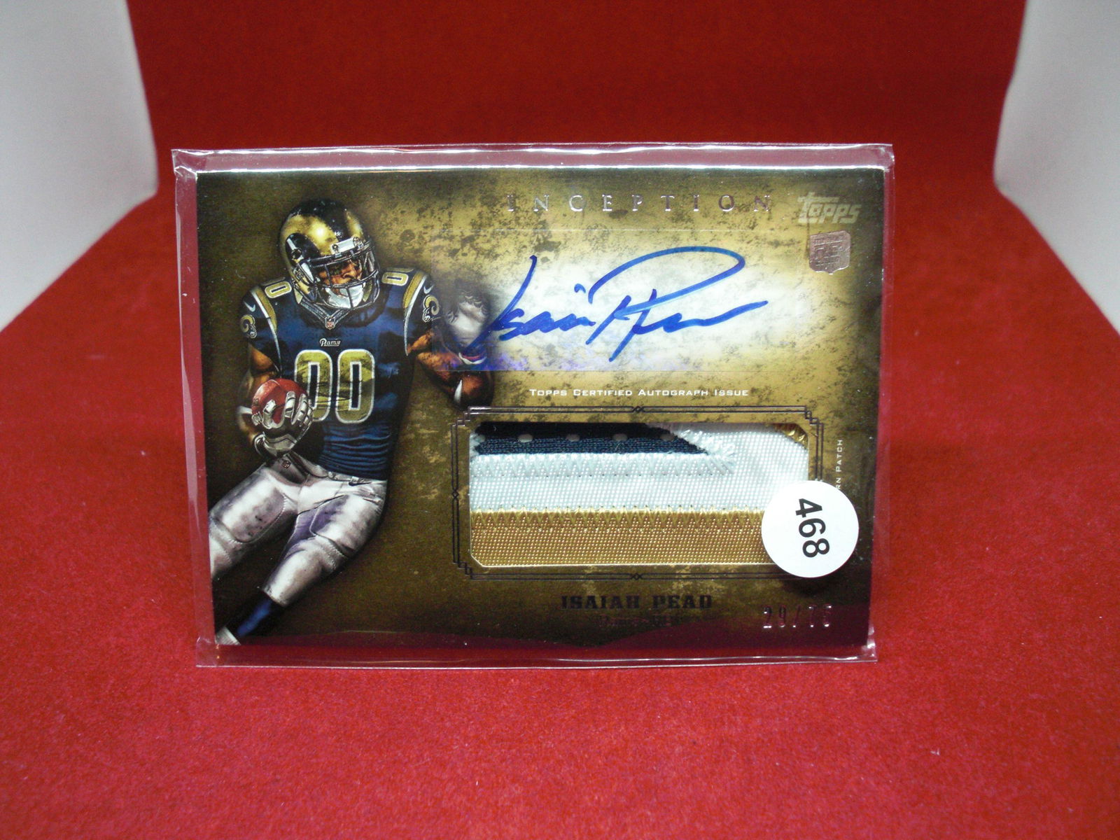 isaiah pead rookie patch auto 29/75 (1 of 1)