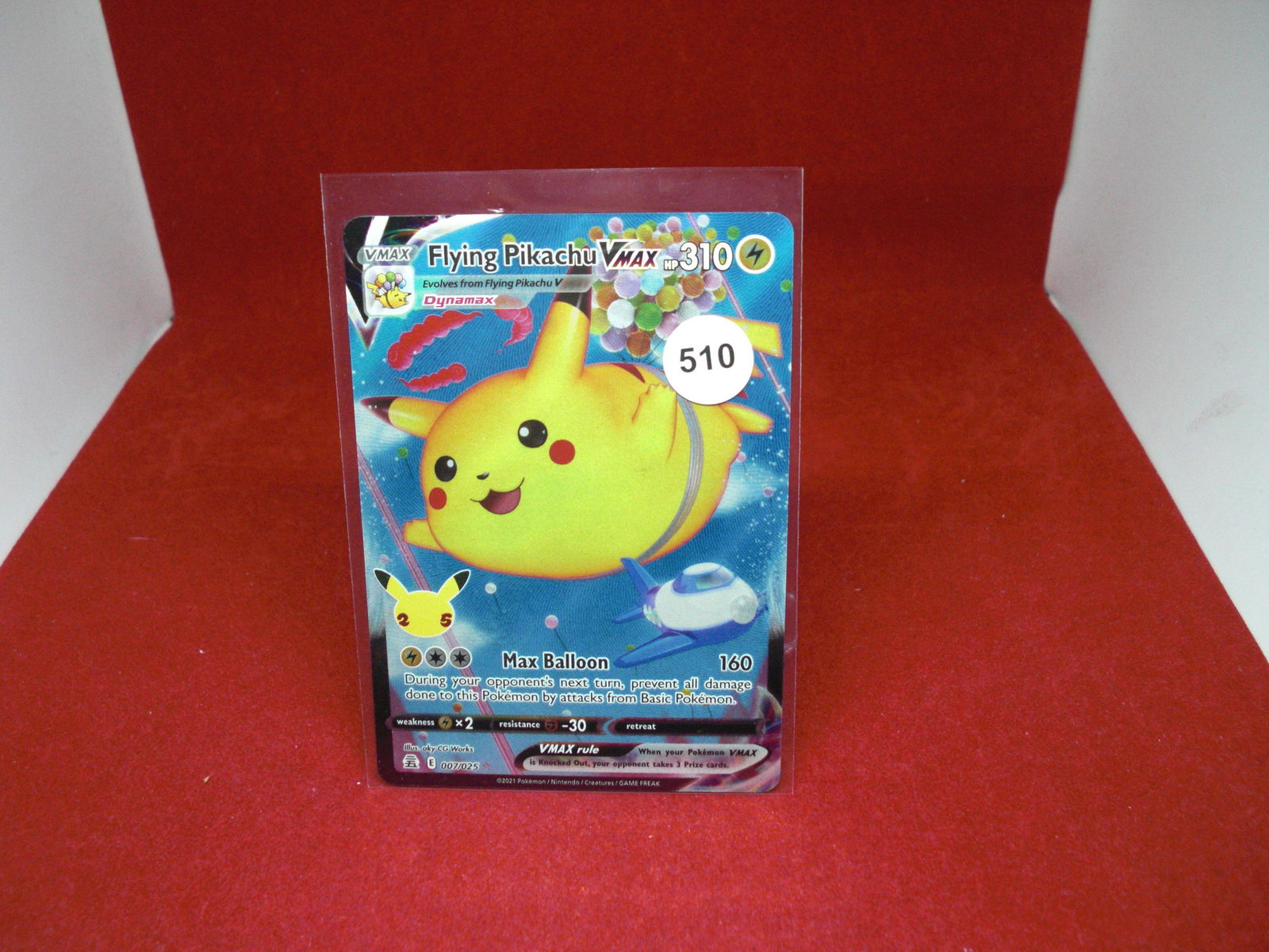 flying pikachu vmax pokemon card (1 of 1)
