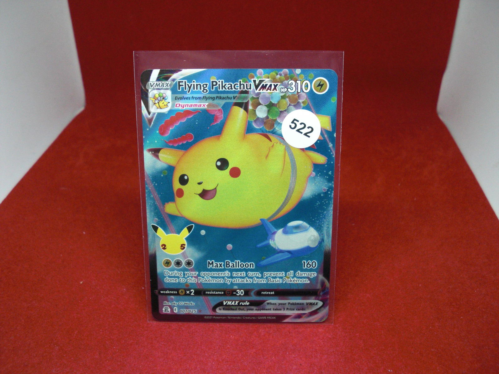flying pikachu vmax pokemon card (1 of 1)