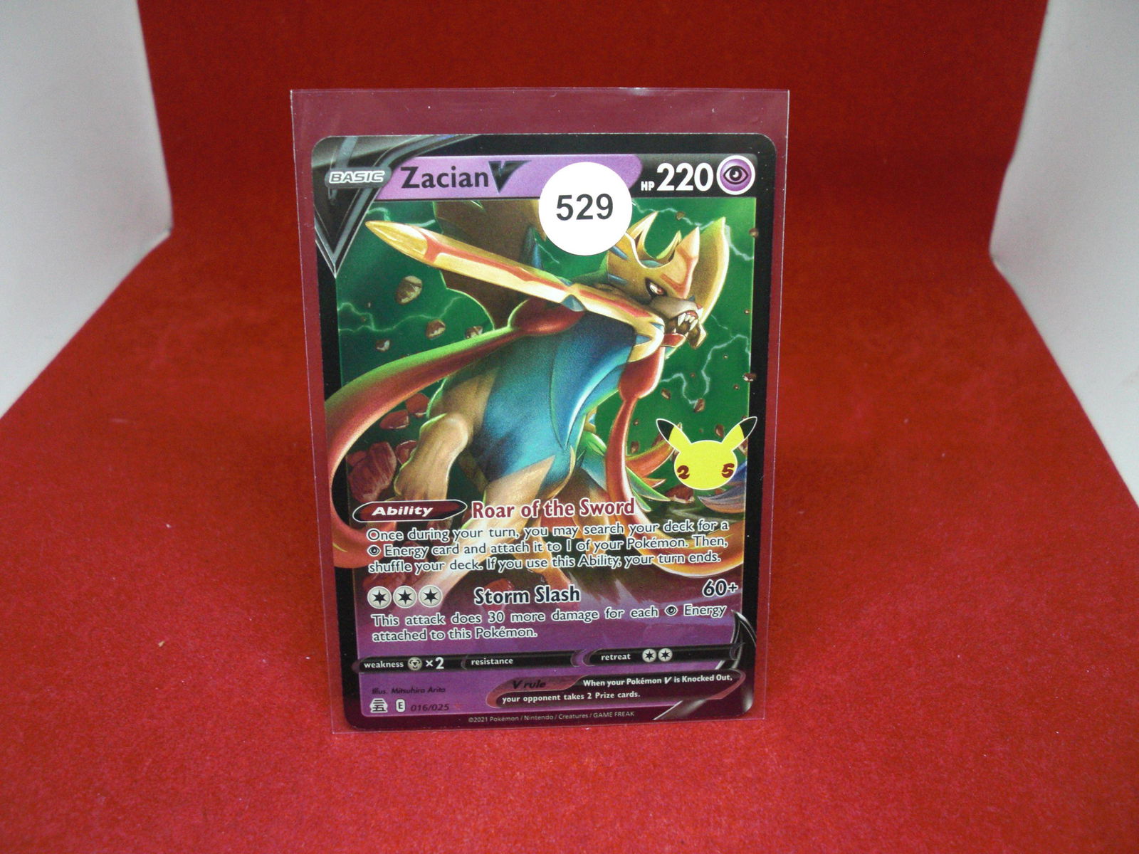 zacian v pokemon card (1 of 1)