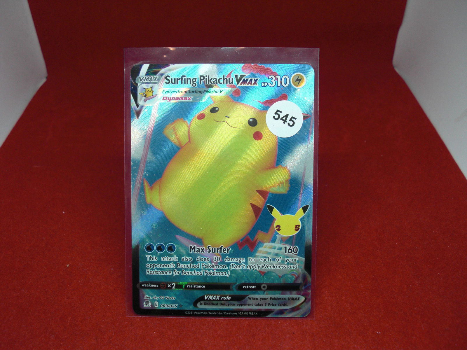 surfing pikachu vmax pokemon card: surfing pikachu vmax pokemon card