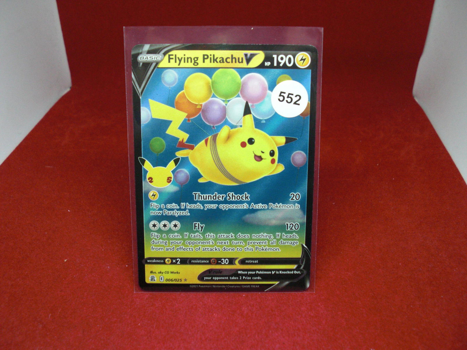 flying pikachu v pokemon card (1 of 1)
