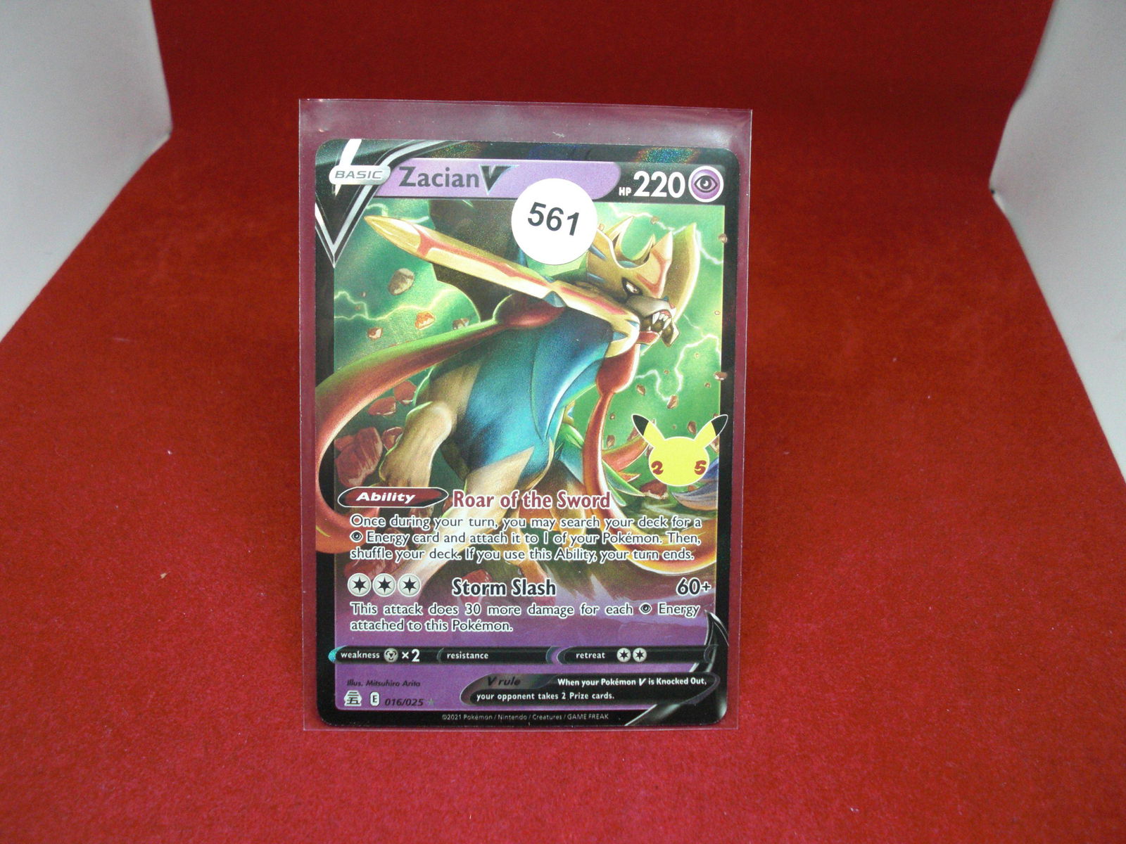 zacian v pokemon card (1 of 1)
