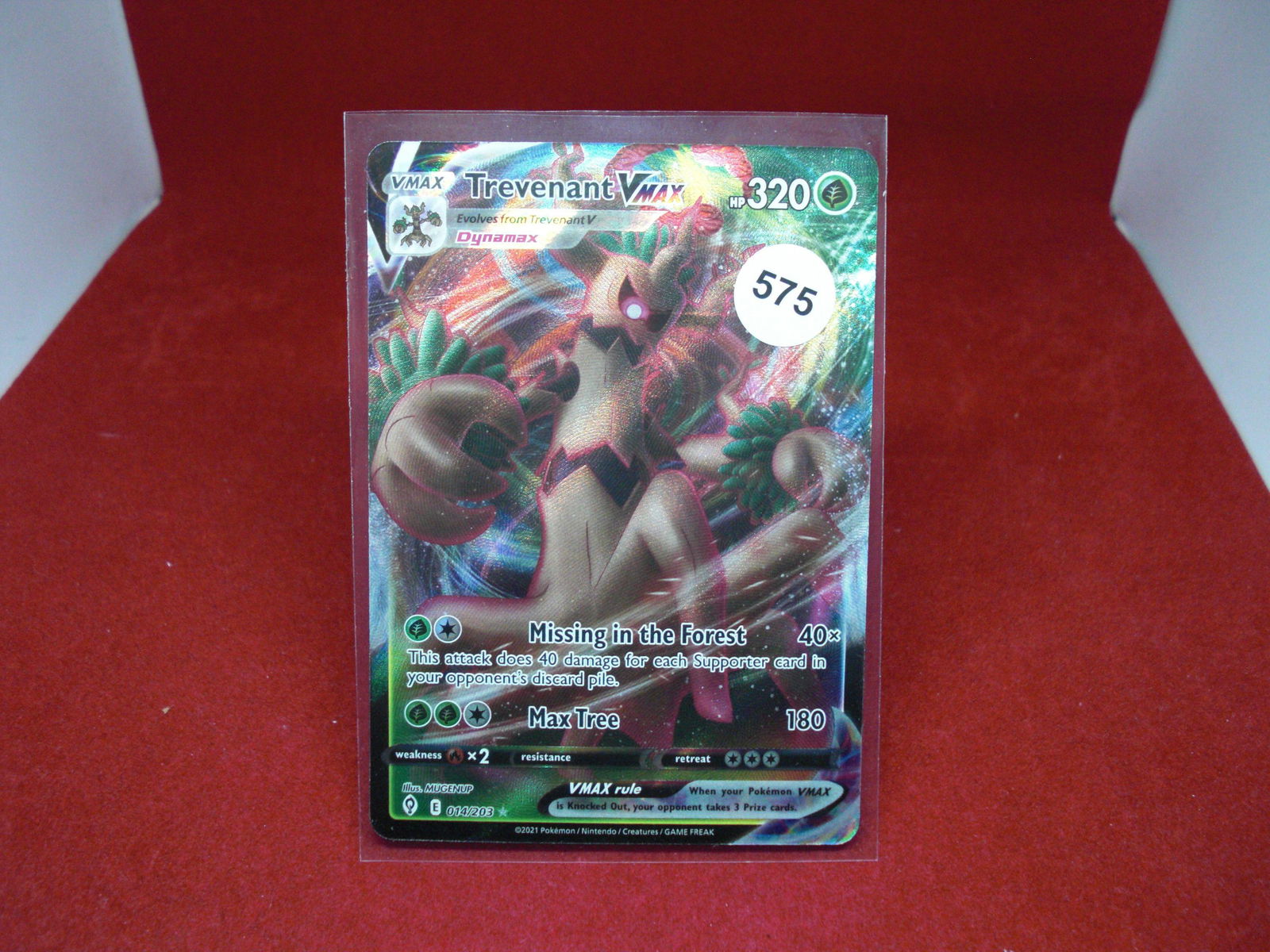 trevenant vmax shiny pokemon card (1 of 1)