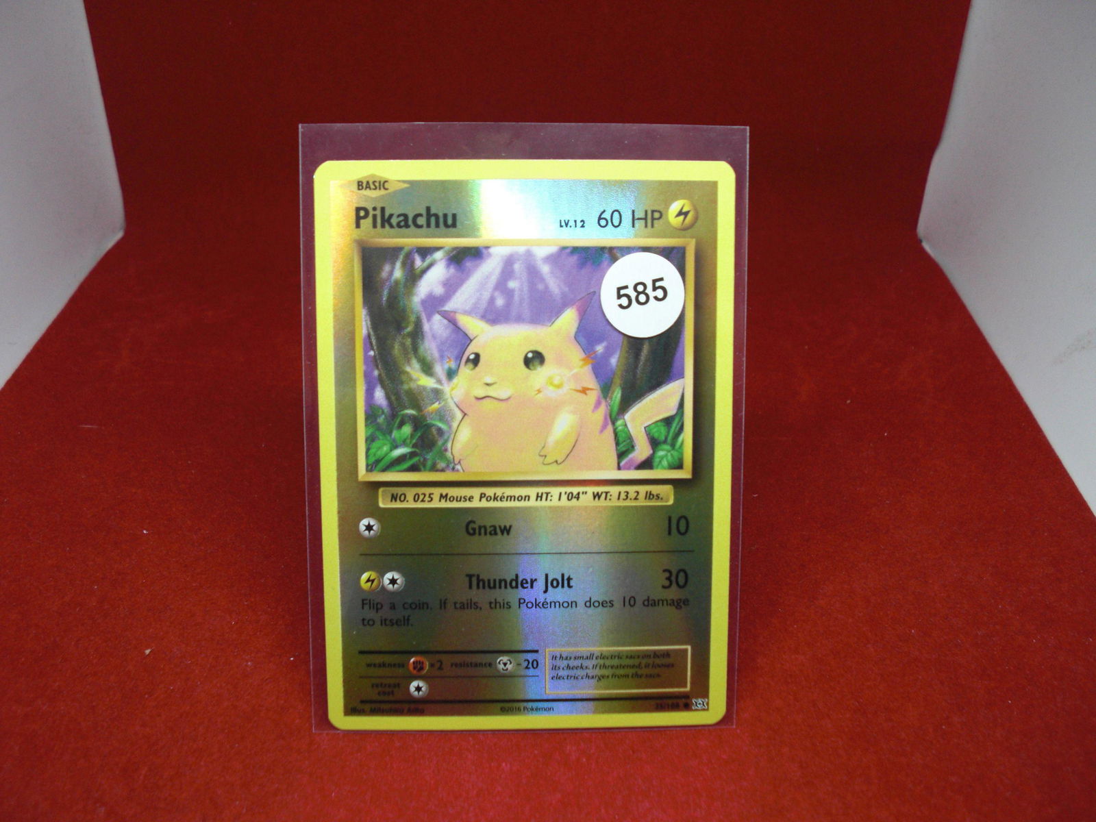 pikachu reverse holo pokemon card (1 of 1)