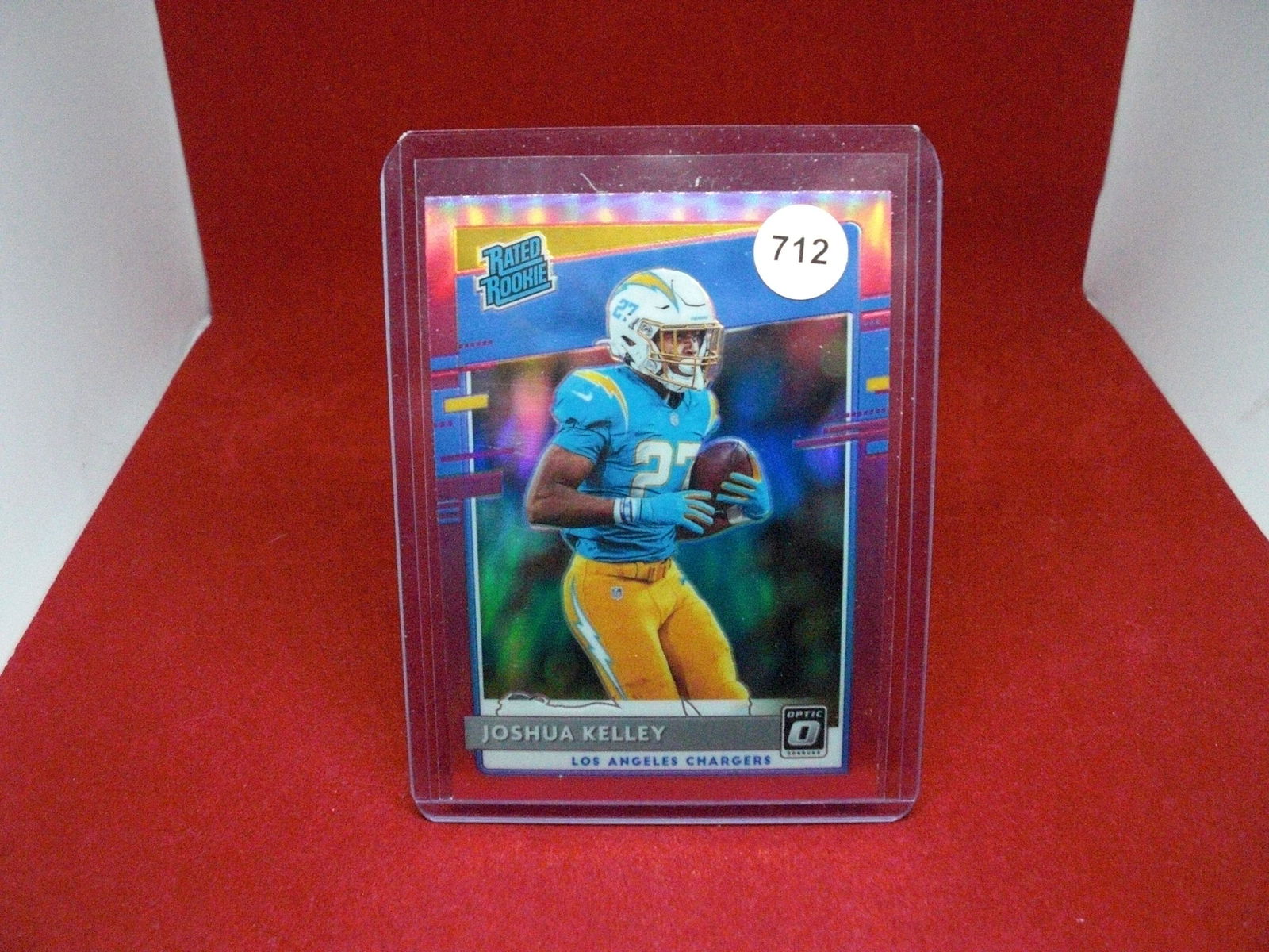 joshua kelley pik holo rated rookie (1 of 1)