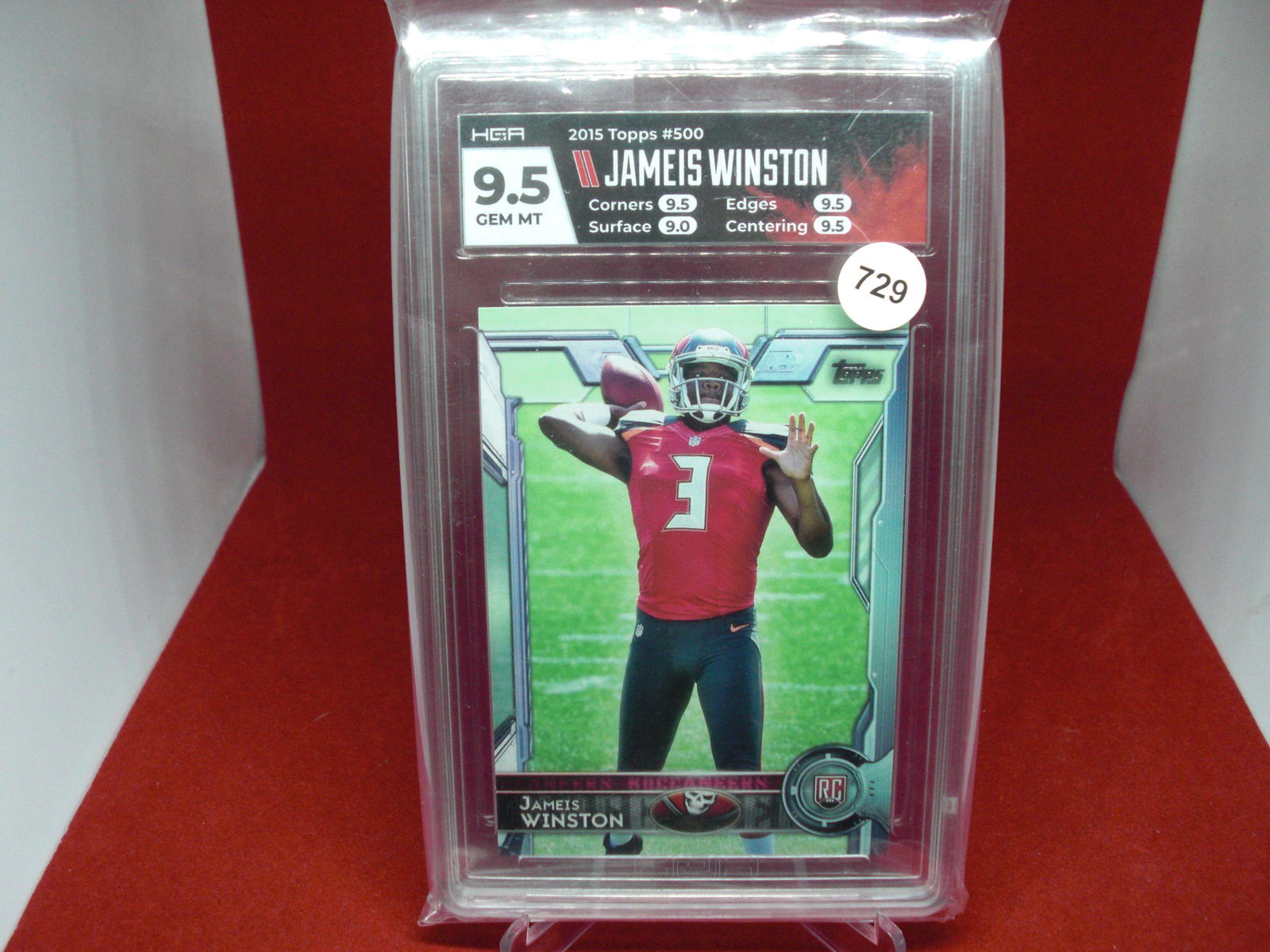 hga graded 9.5 jameis winston rookie (1 of 1)