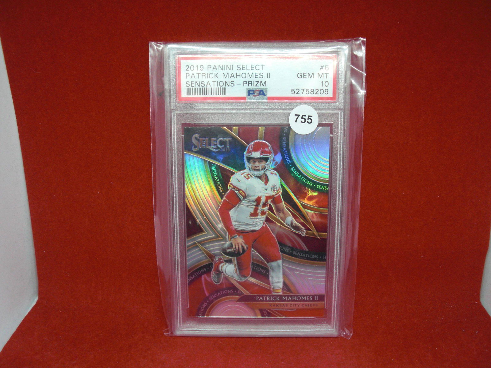 patrick mahomes II select sensations psa gem 10 (1 of 1)
