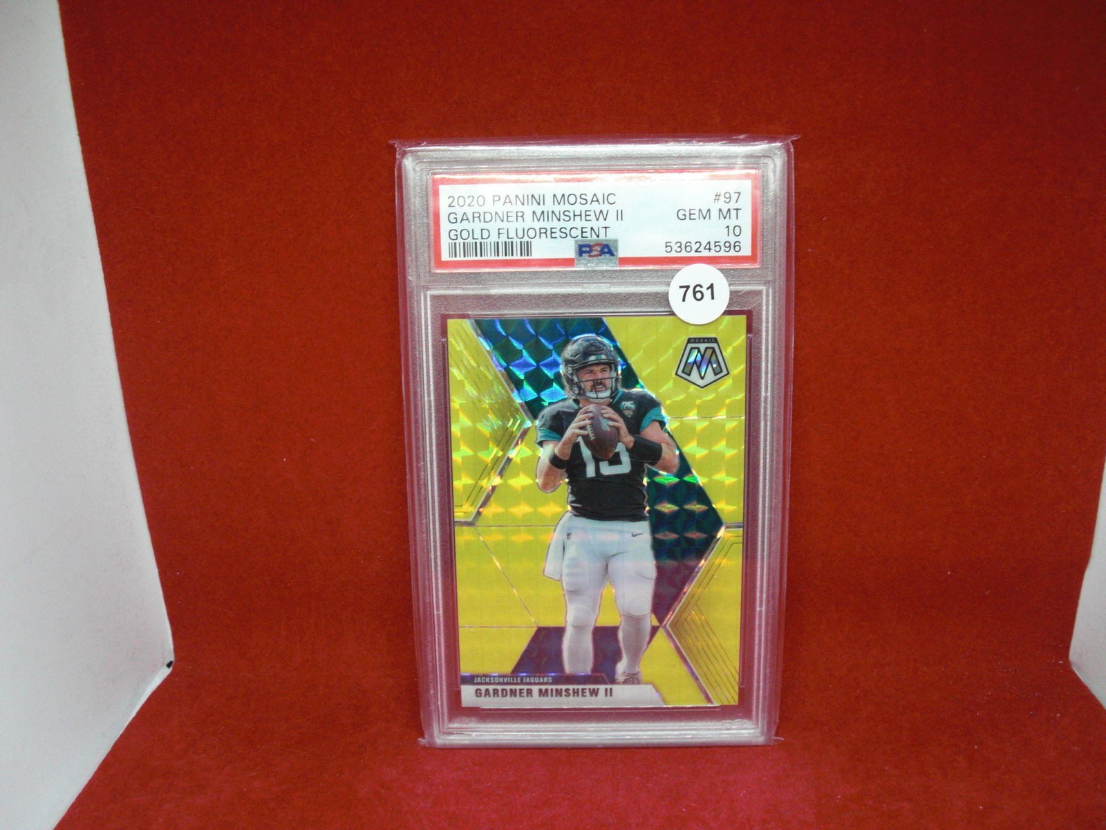 psa gem 10 gardner minshew gold flourescent 16/20 (1 of 1)