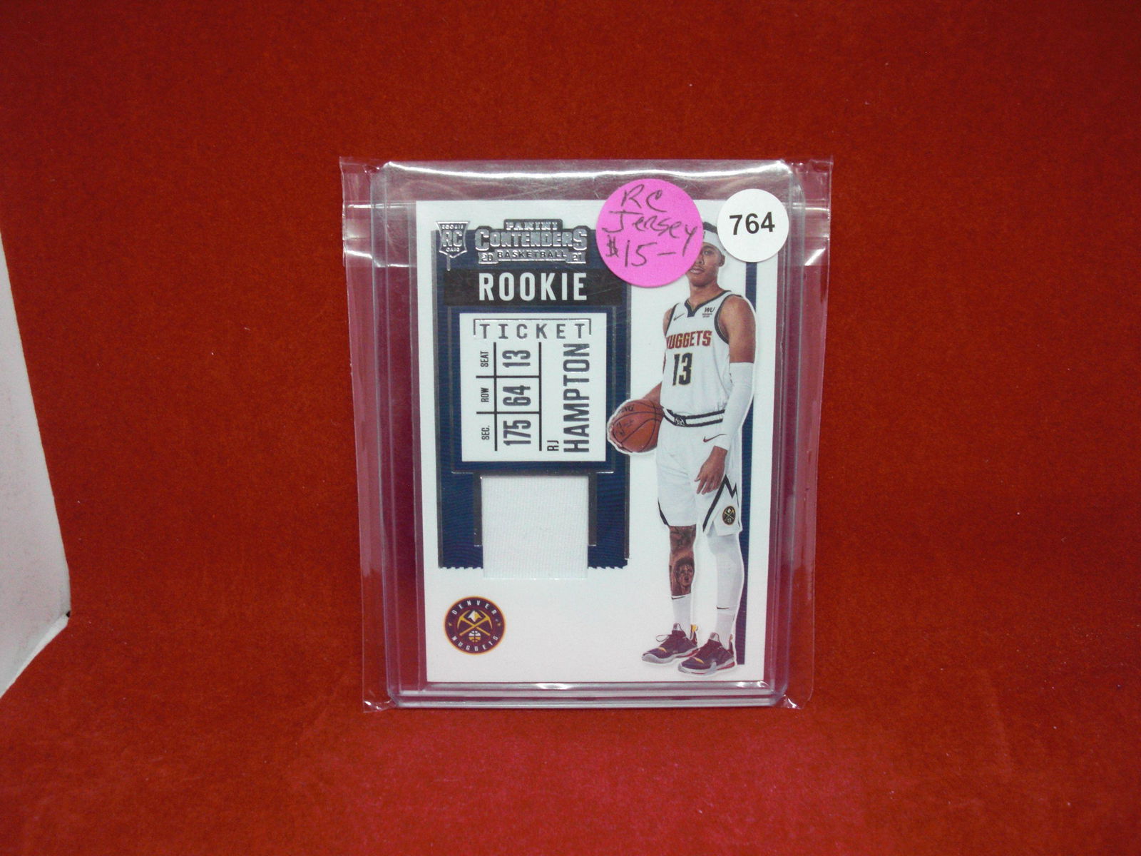 rj hampton rookie jersey card (1 of 1)