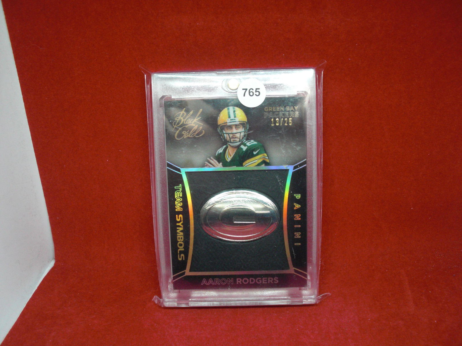 aaron rodgers team logo relic 13/25 (1 of 1)