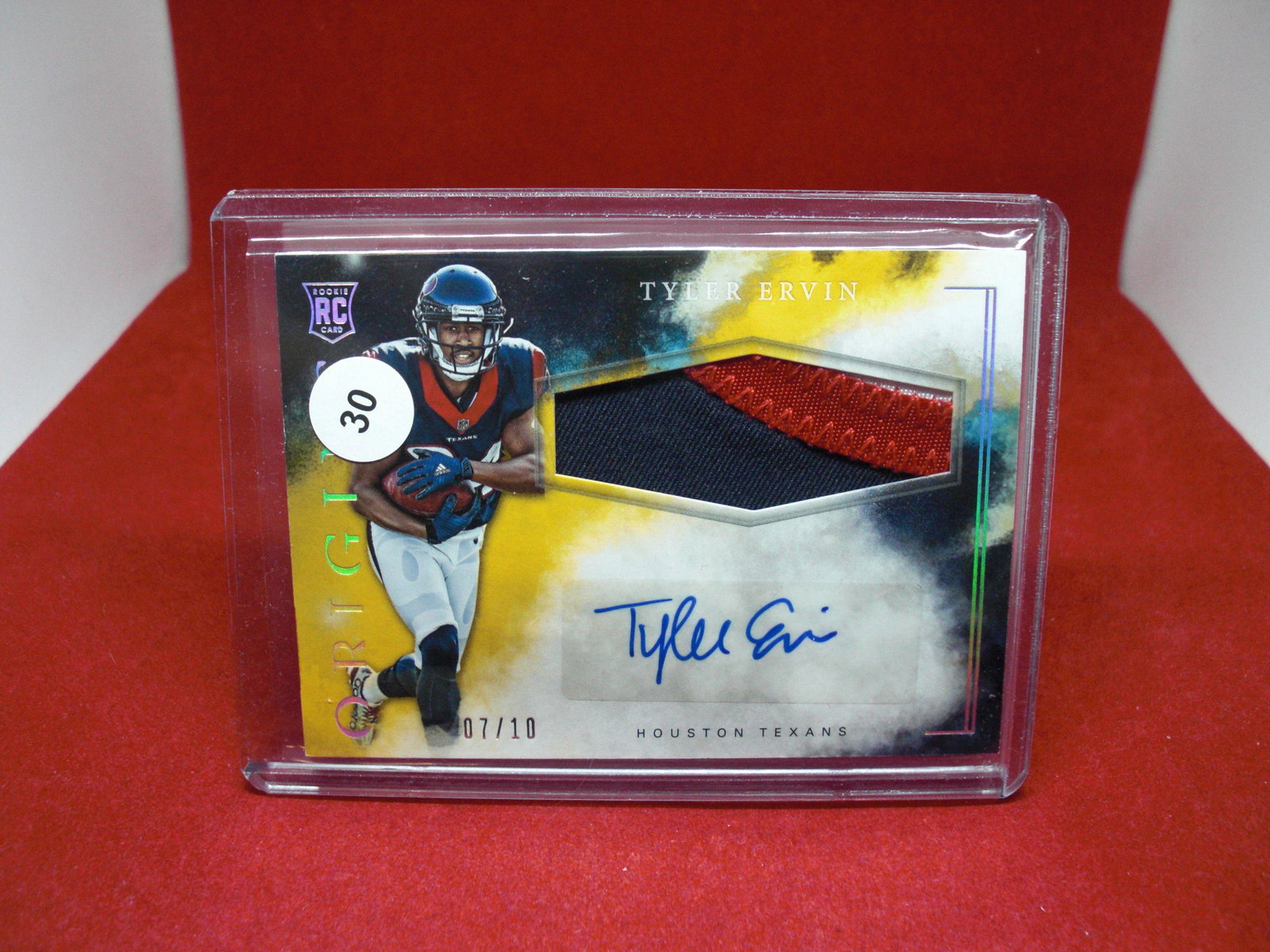 tyler ervin rookie patch auto 07/10 (1 of 1)
