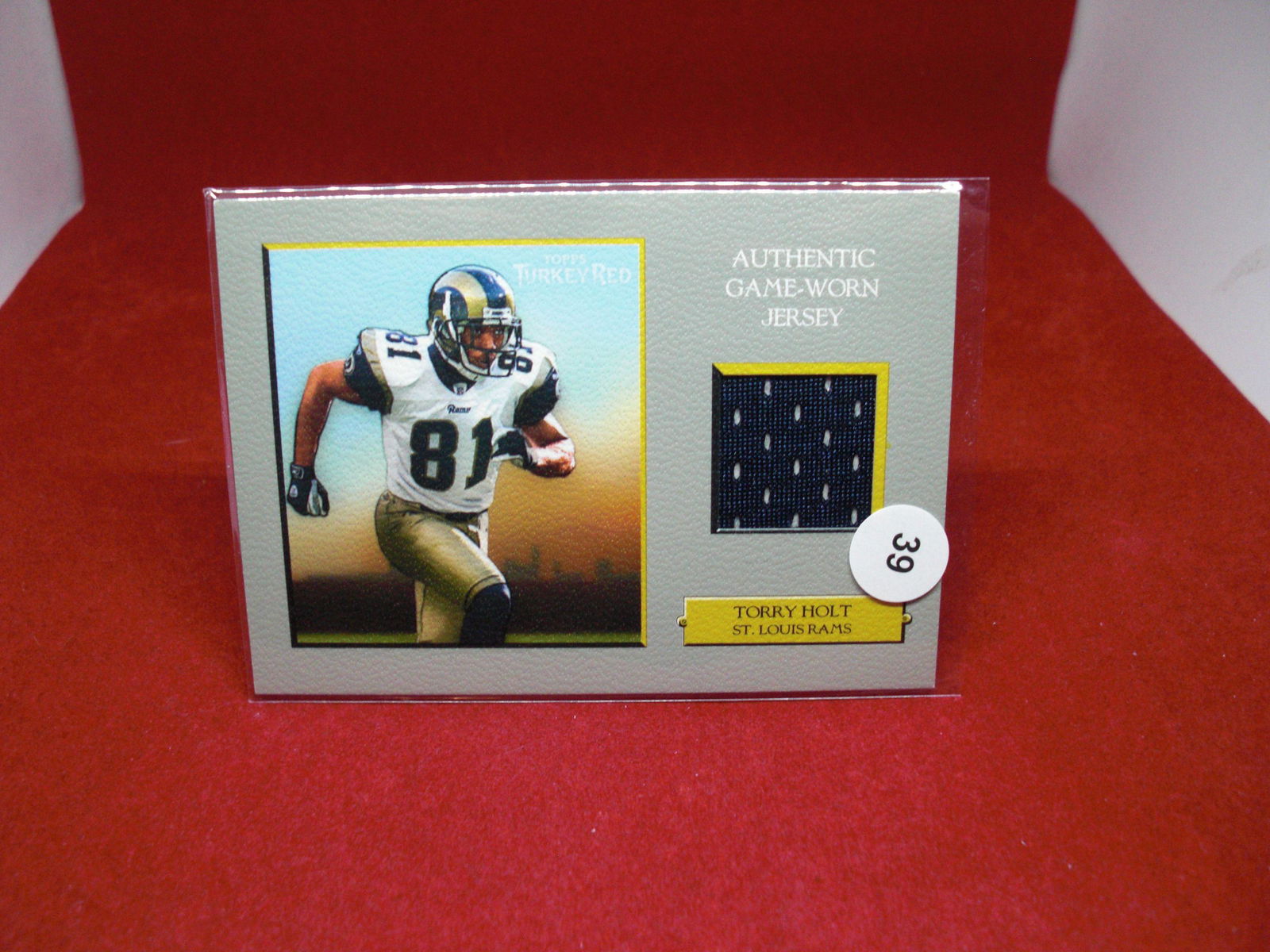 torry holt turkey red jersey card (1 of 1)