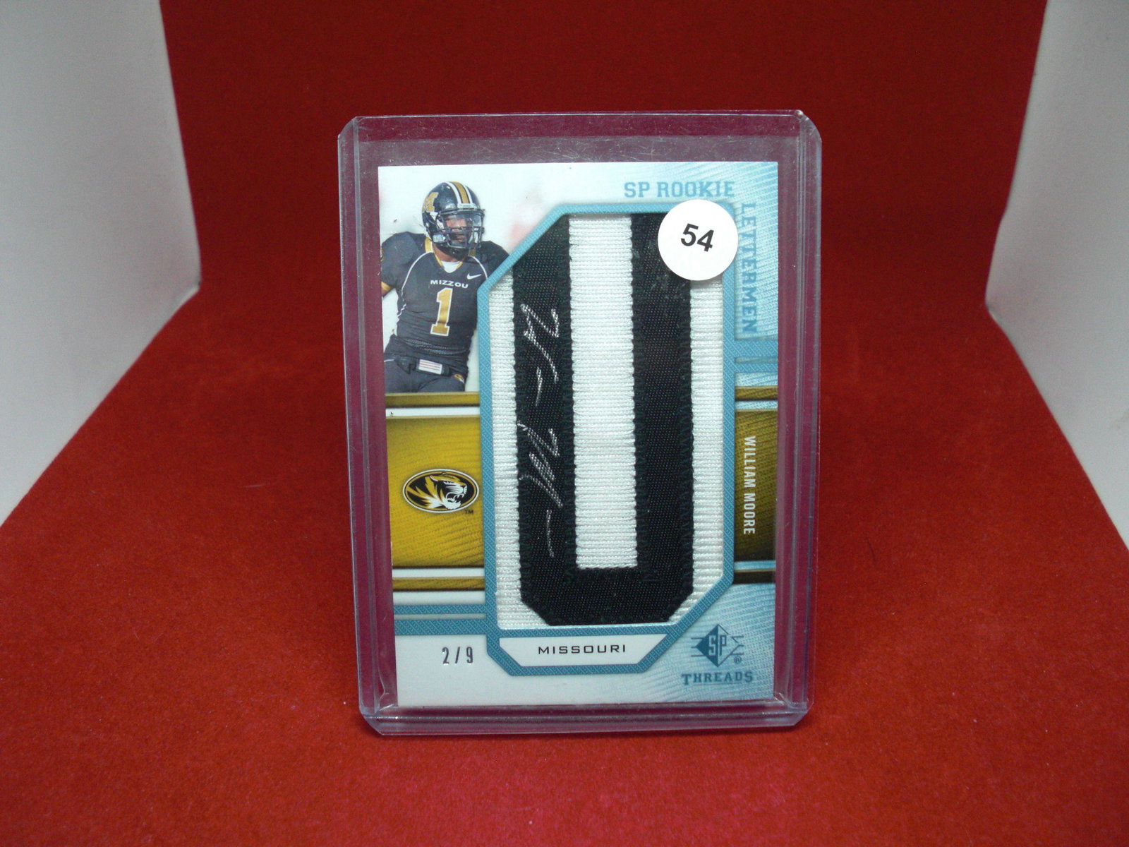 william moore lettermen patch auto 2/9 (1 of 1)