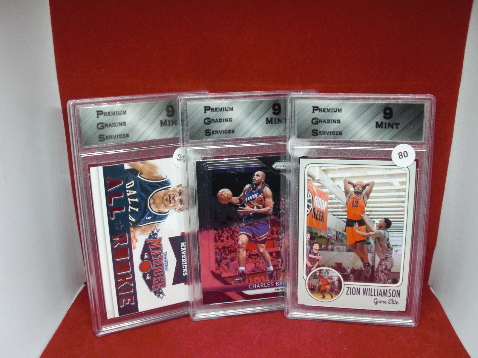 lot of 3 graded basketball cards pgs 9's (1 of 1)
