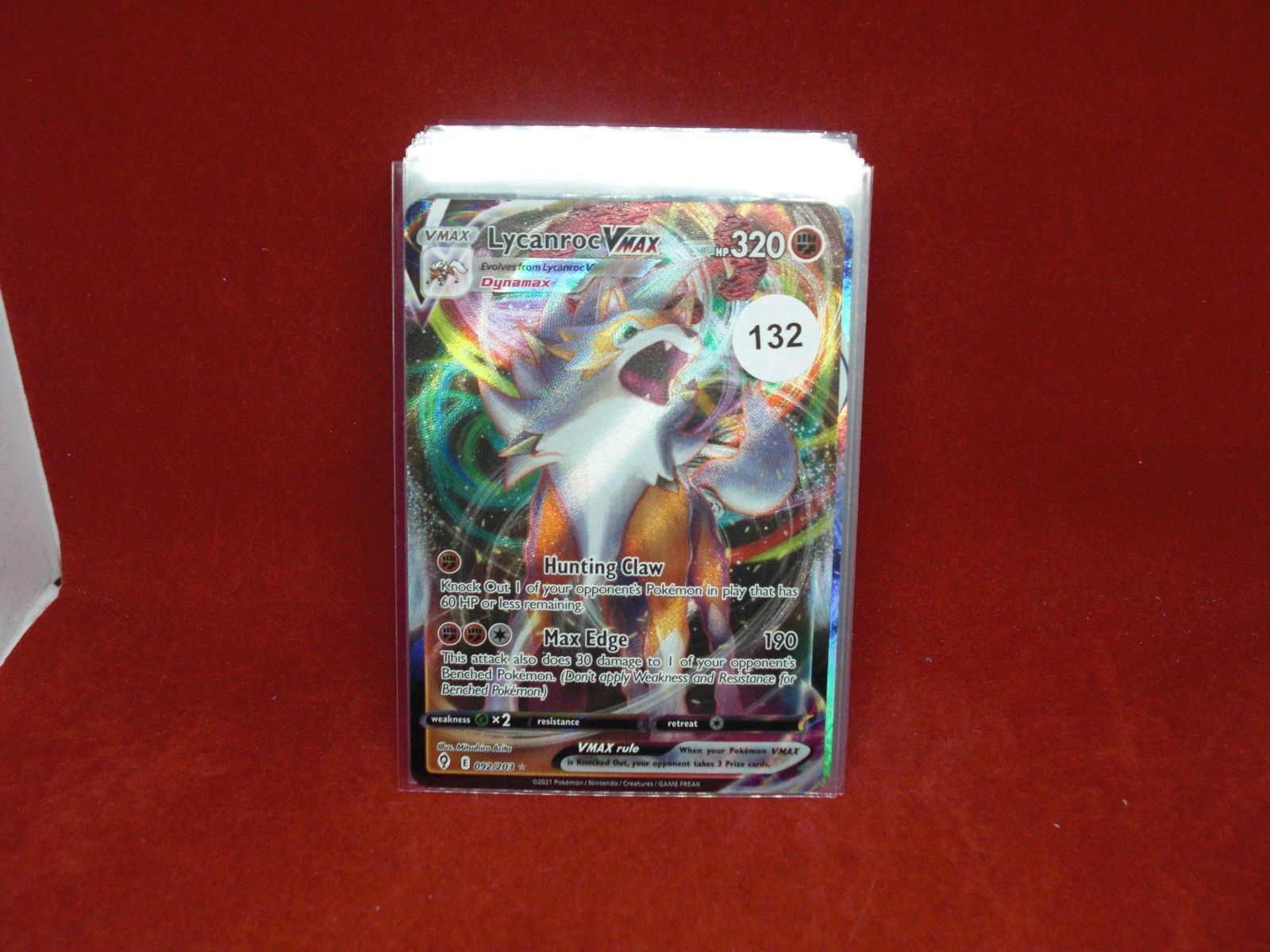 lycanroc vmax pokemon card (1 of 1)
