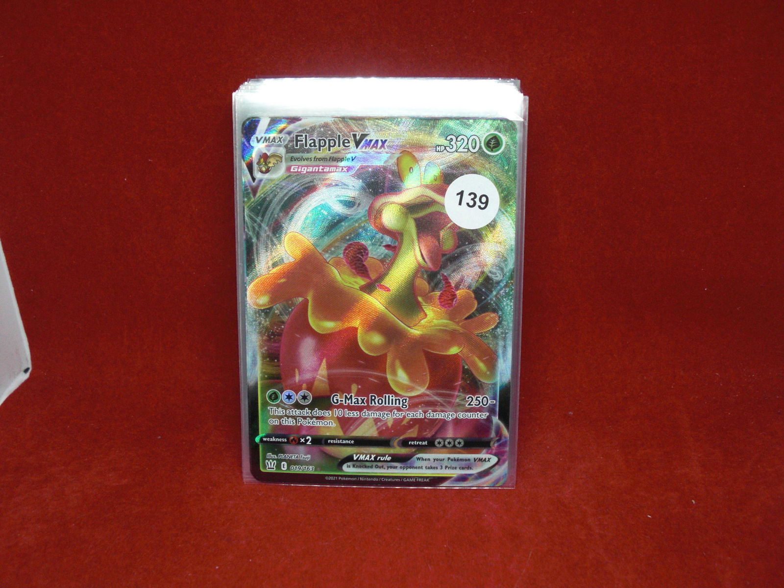 flapple vmax pokemon card (1 of 1)