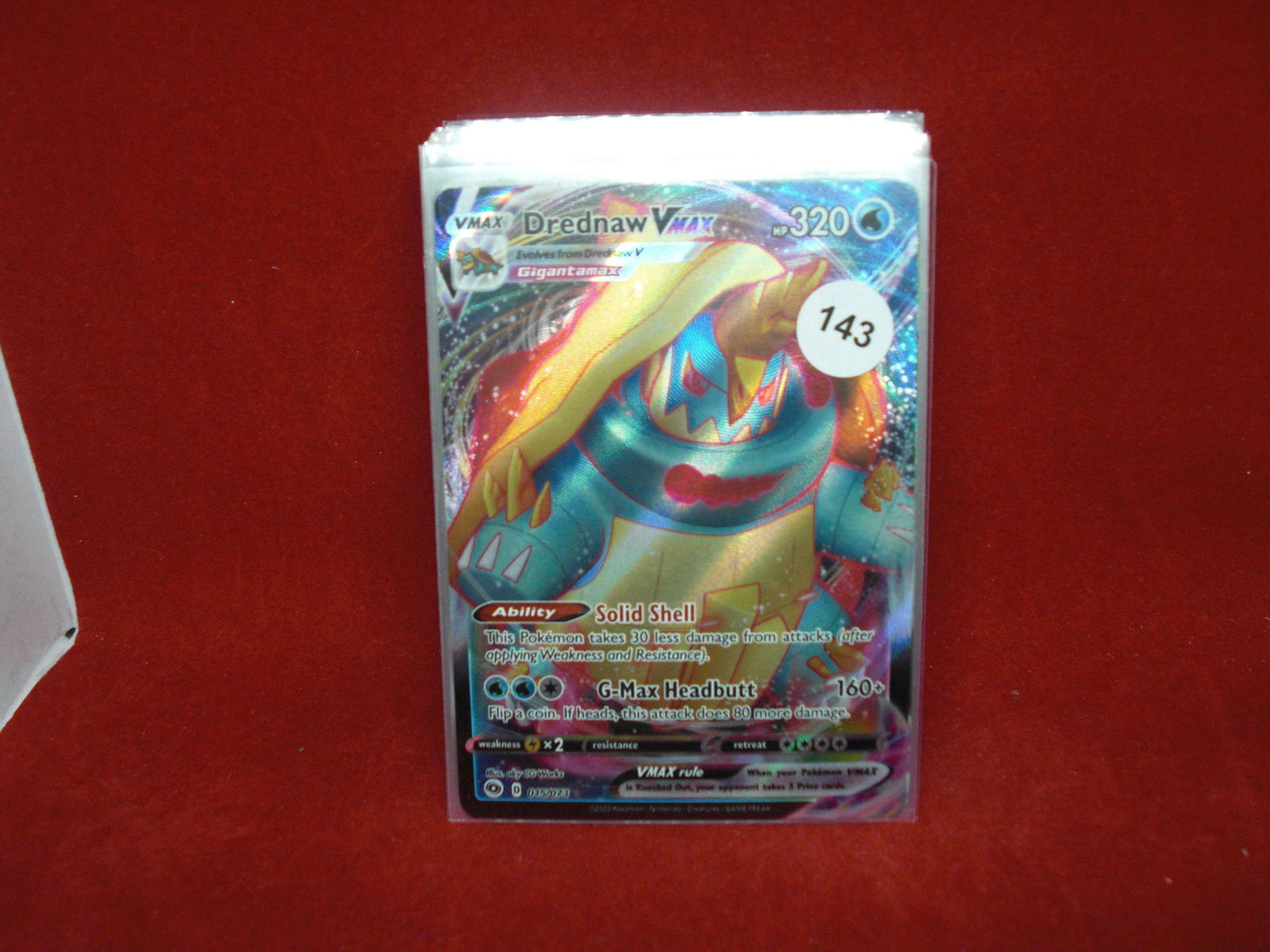 drednaw vmax pokemon card (1 of 1)