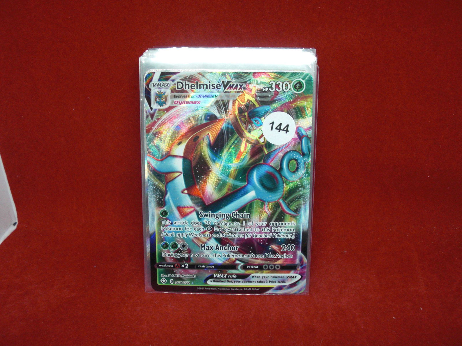dhelmise vmax pokemon card (1 of 1)