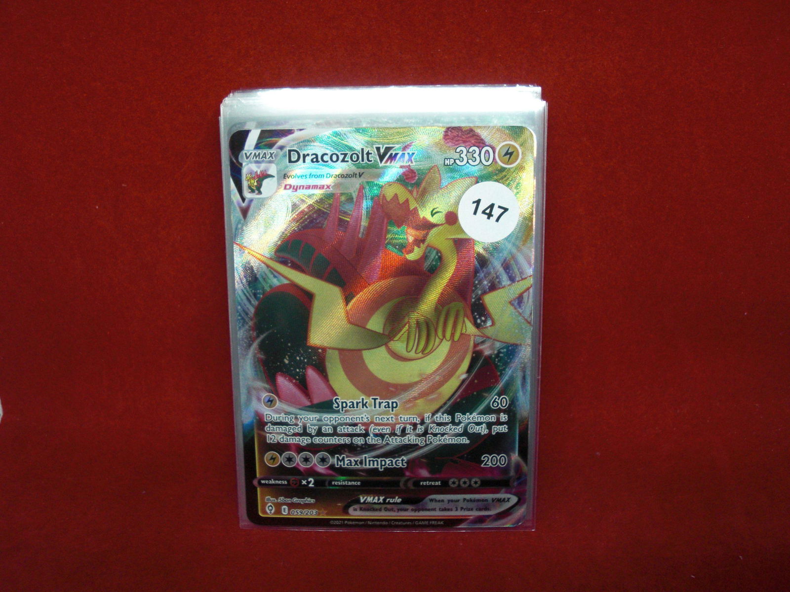 dracozolt vmax pokemon card (1 of 1)