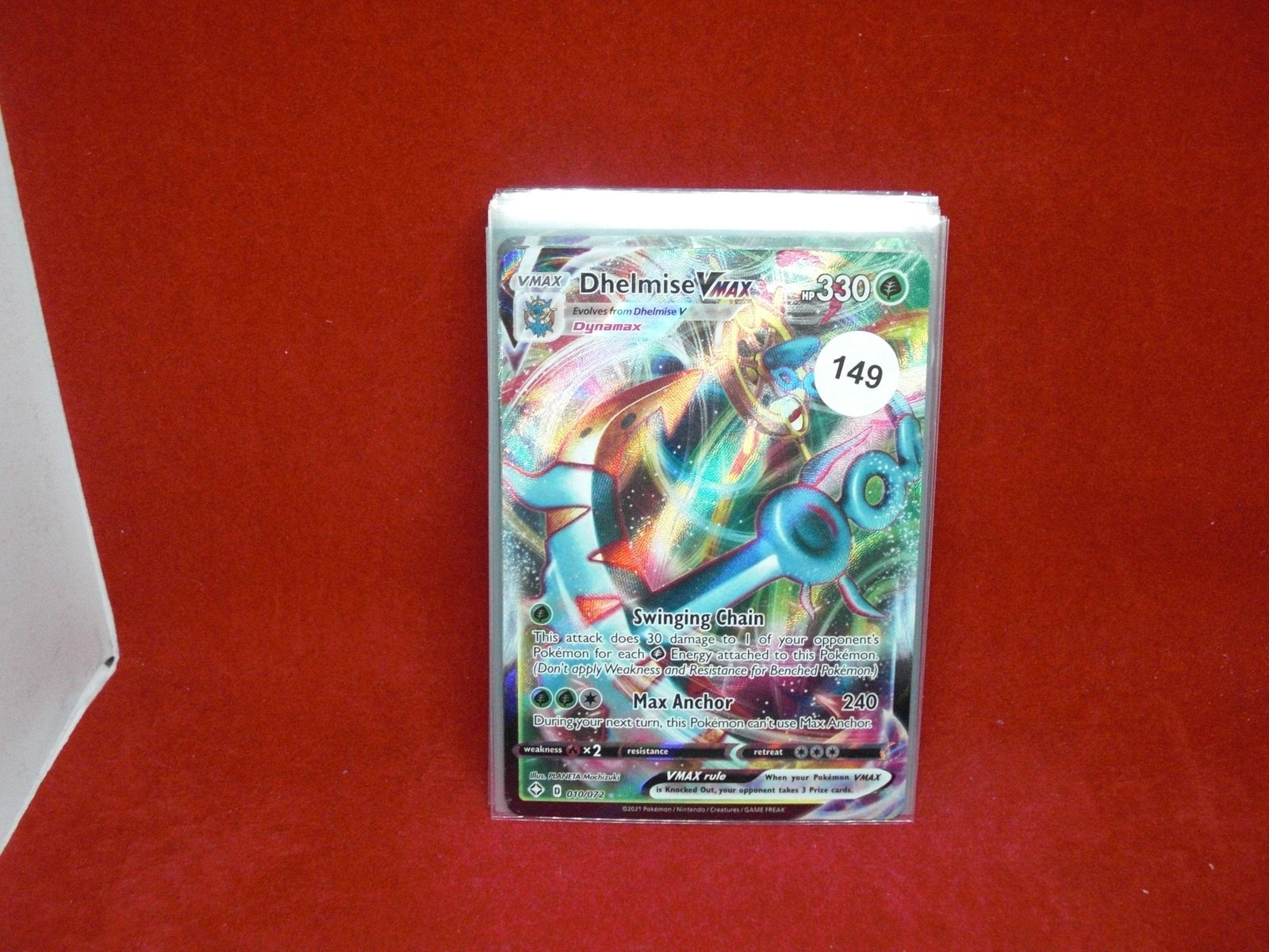 dhelmise vmax pokemon card (1 of 1)