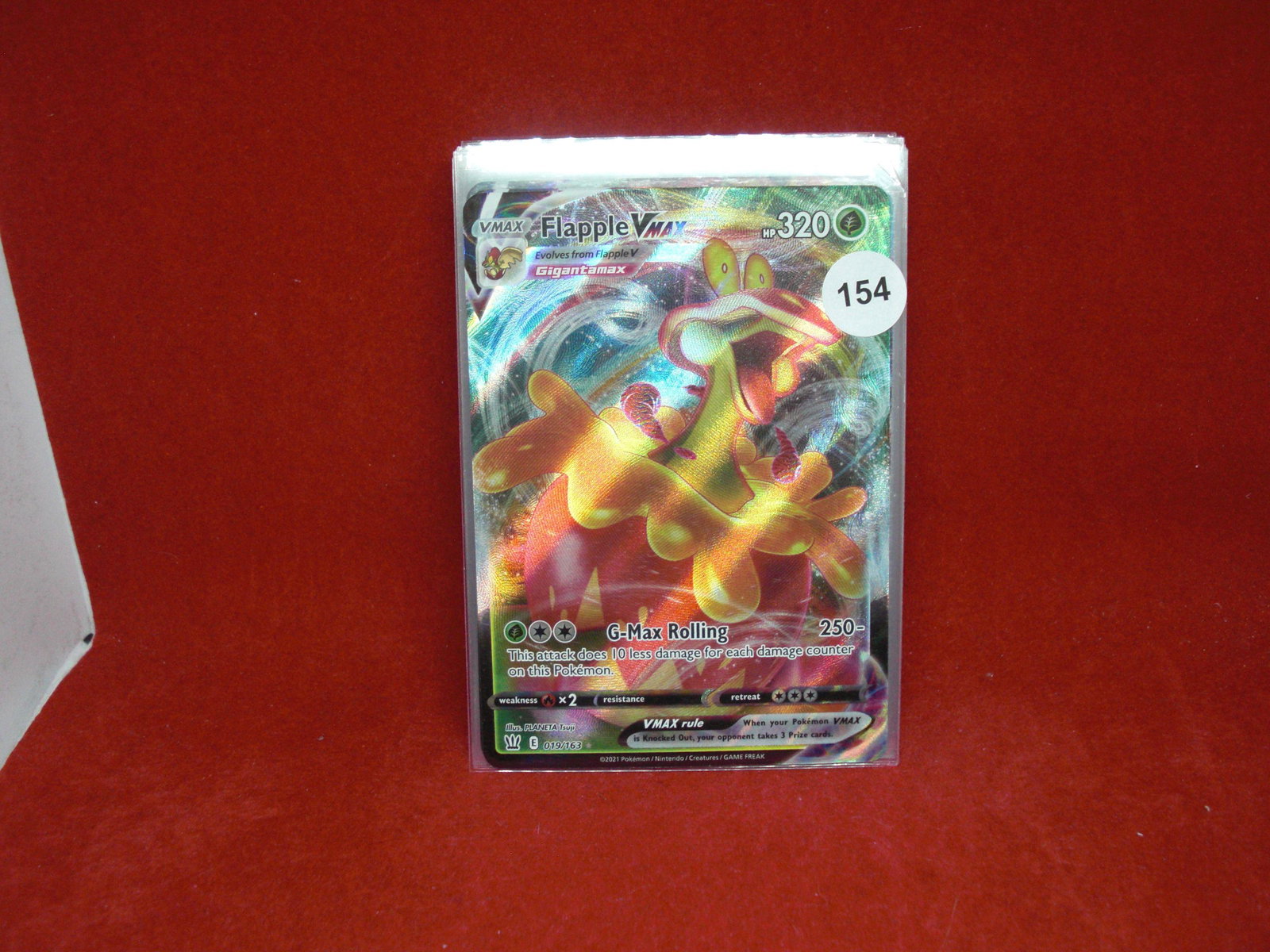 flapple vmax pokemon card (1 of 1)