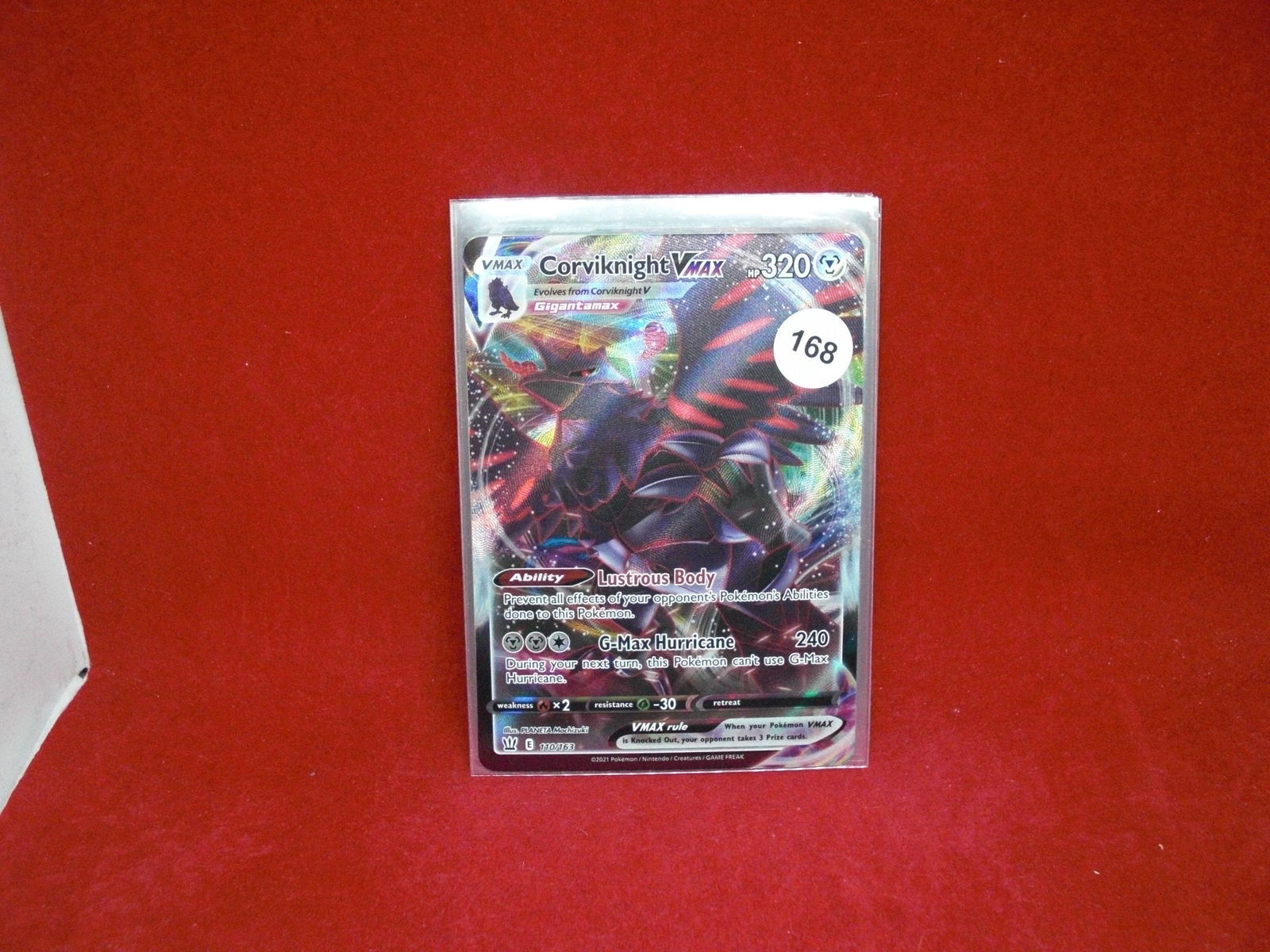 corviknight vmax pokemon card (1 of 1)