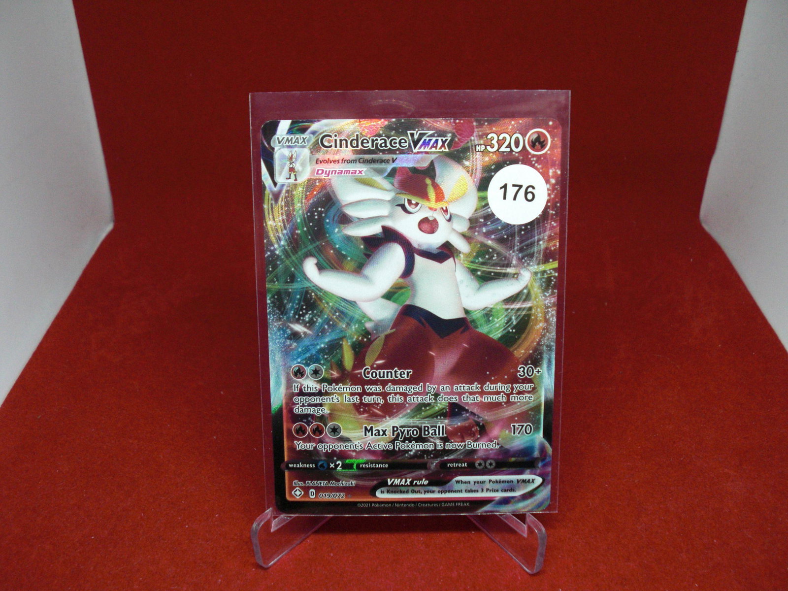 cinderace vmax pokemon card (1 of 1)