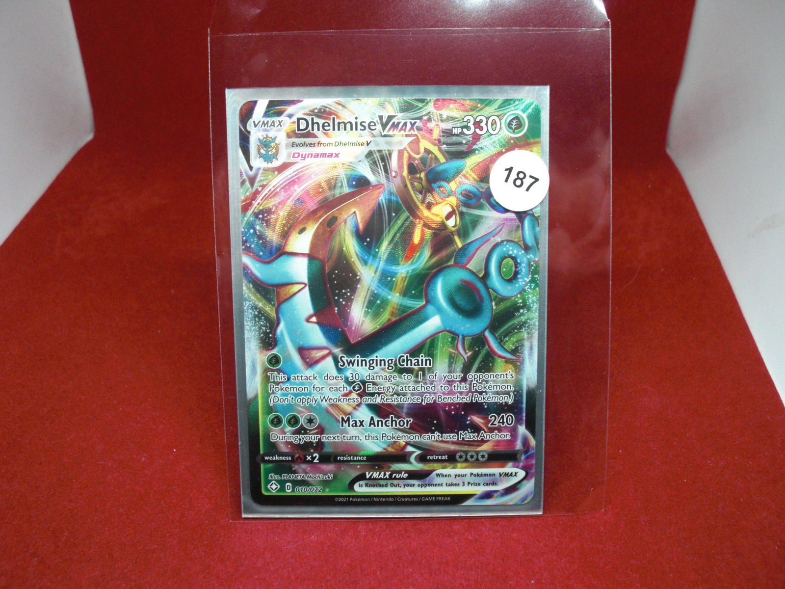 dhelmise vmax pokemon card (1 of 1)