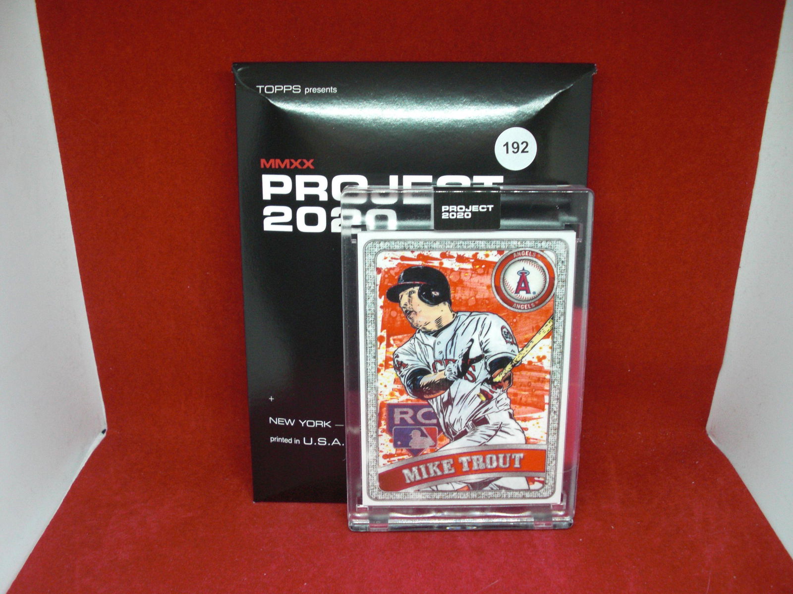 mike trout topps project 2020 encased card (1 of 1)