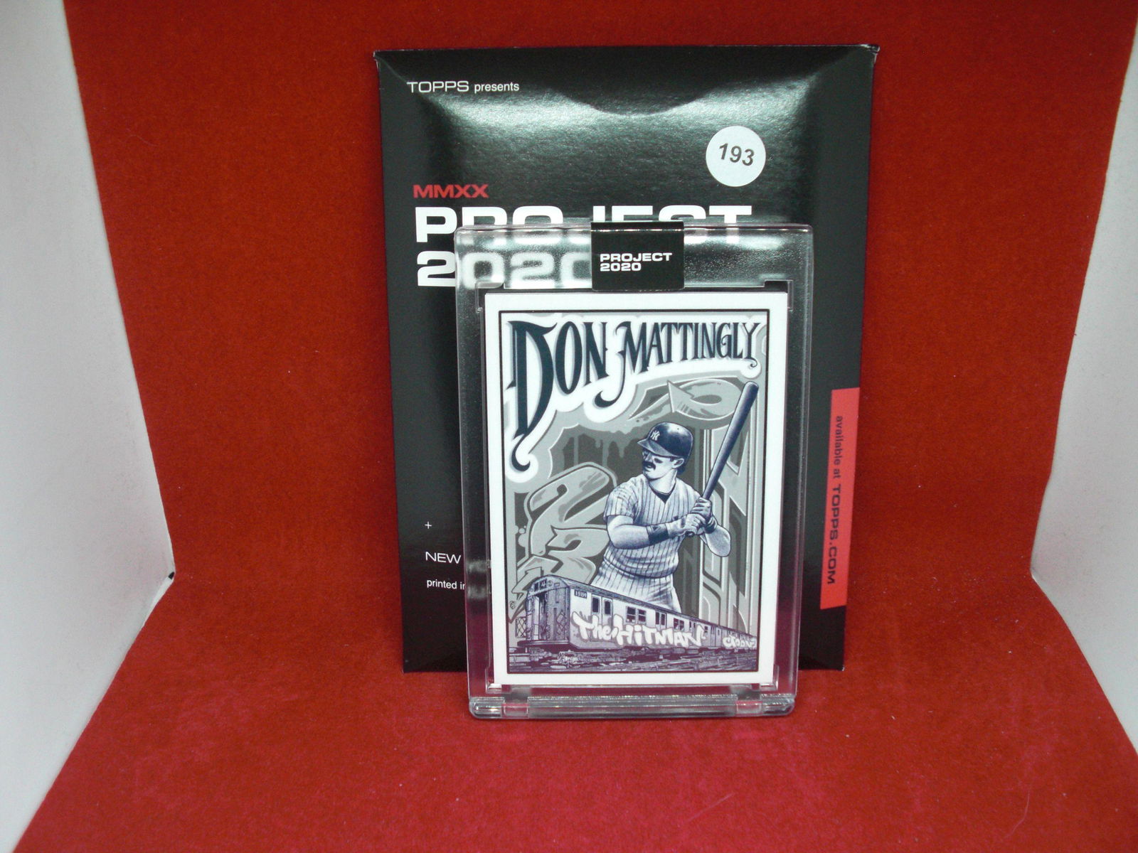 don mattingly topps project 2020 encased card (1 of 1)