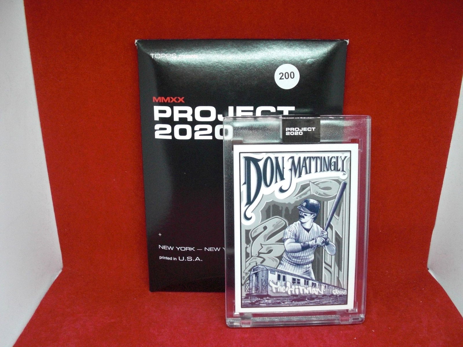don mattingly topps project 2020 encased card (1 of 1)