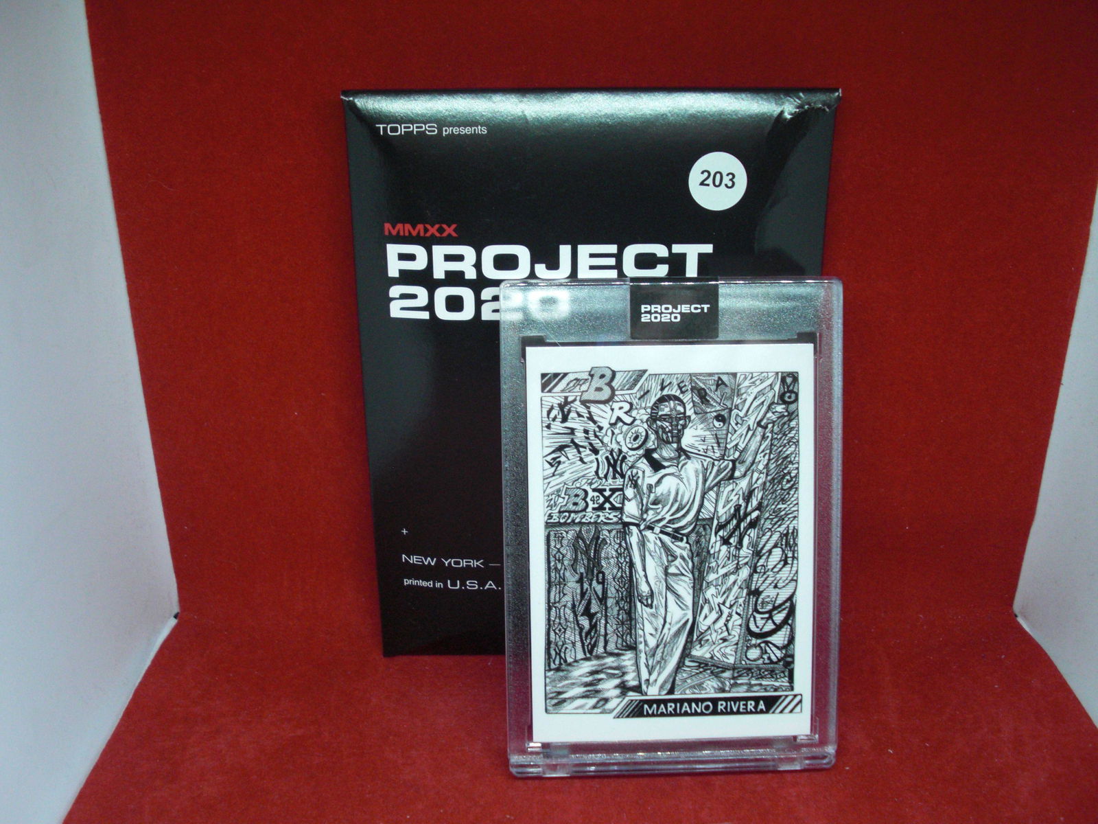 mariano rivera topps project 2020 encased card (1 of 1)