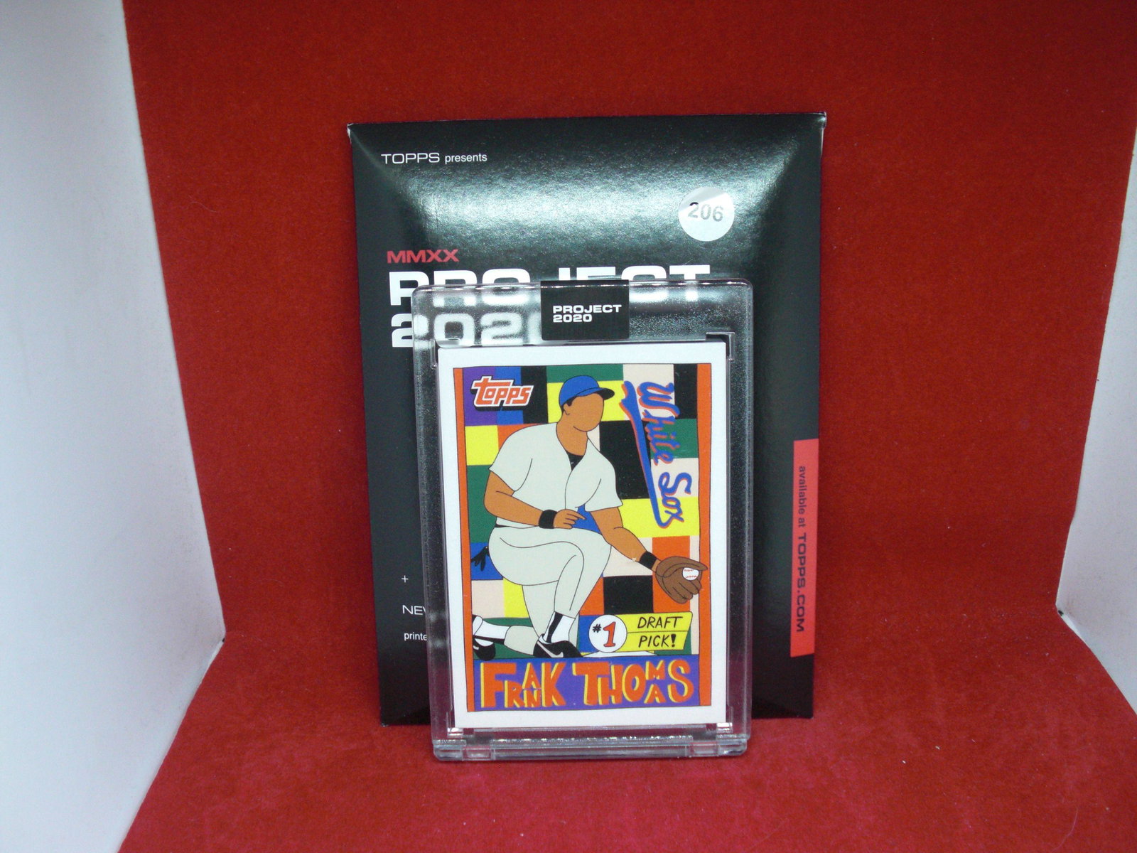 frank thomas topps project 2020 encased card (1 of 1)