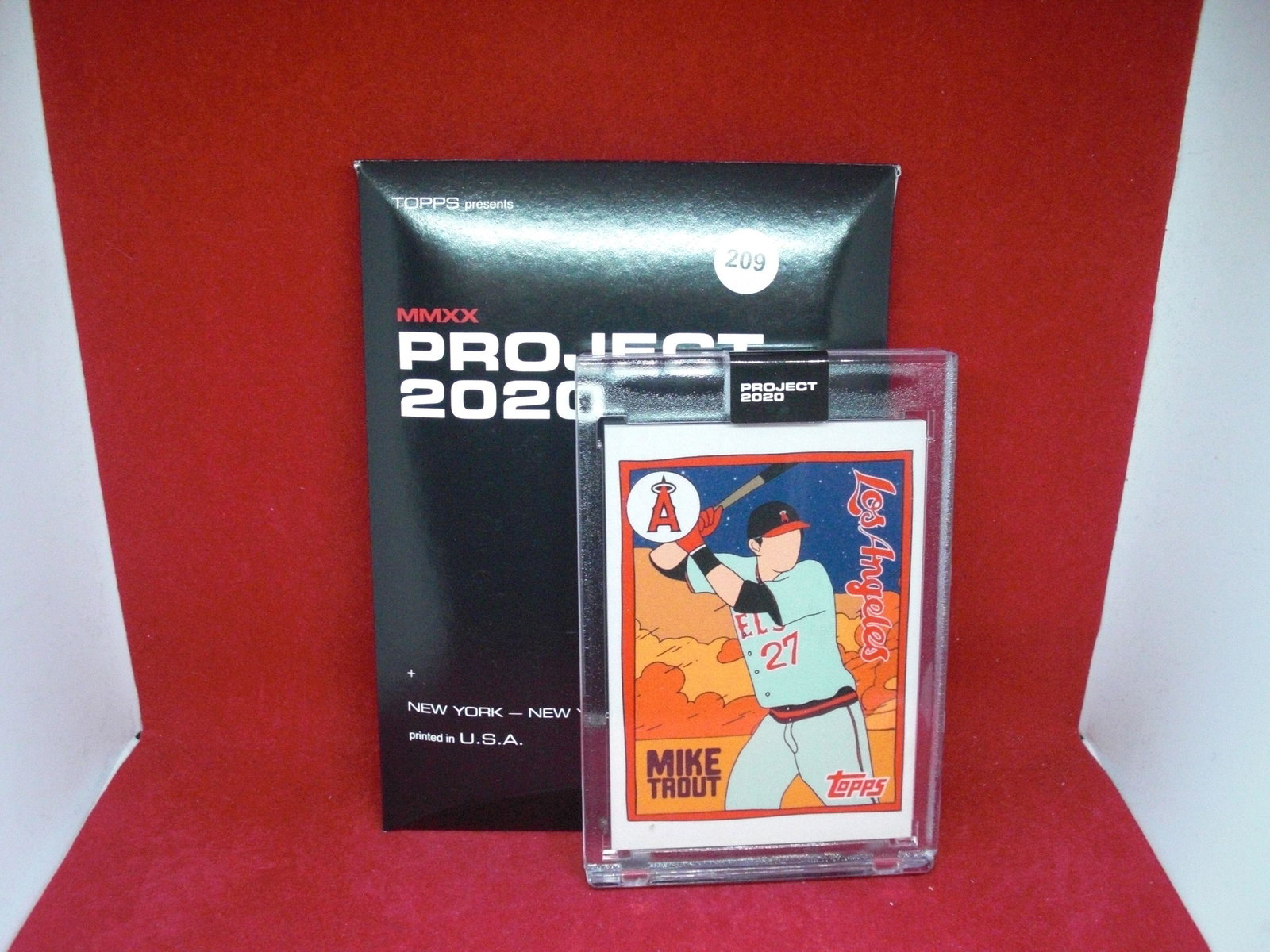 mike trout topps project 2020 encased card (1 of 1)