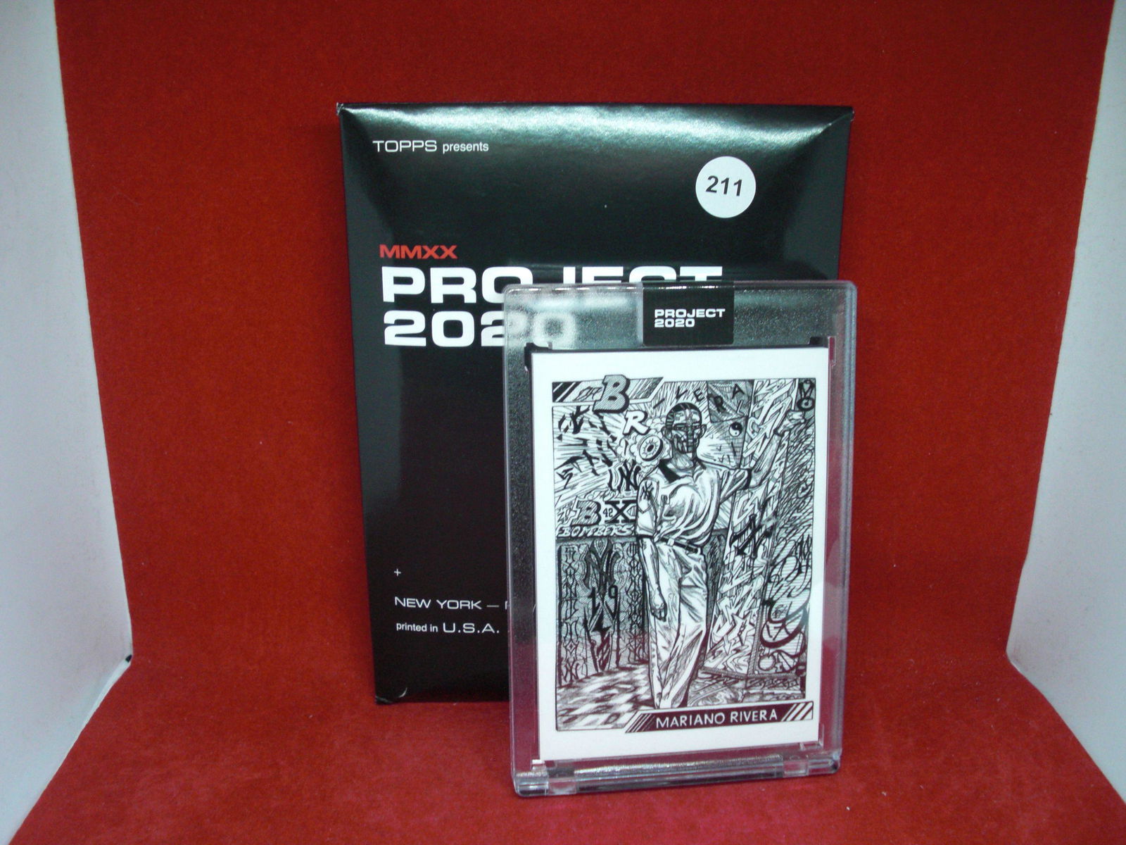 mariano rivera topps project 2020 encased card (1 of 1)