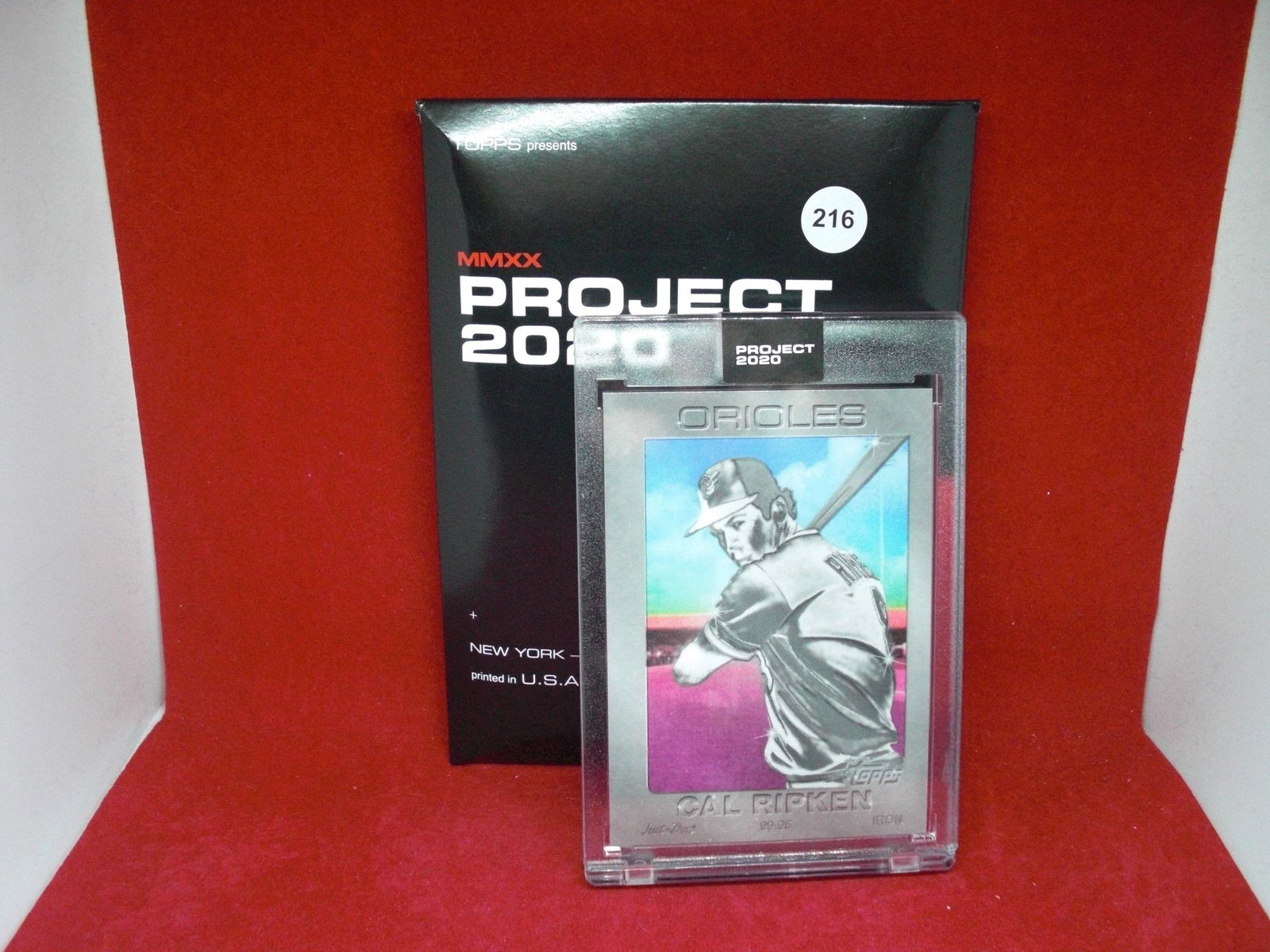 cal ripken jr. topps project 2020 encased card (1 of 1)