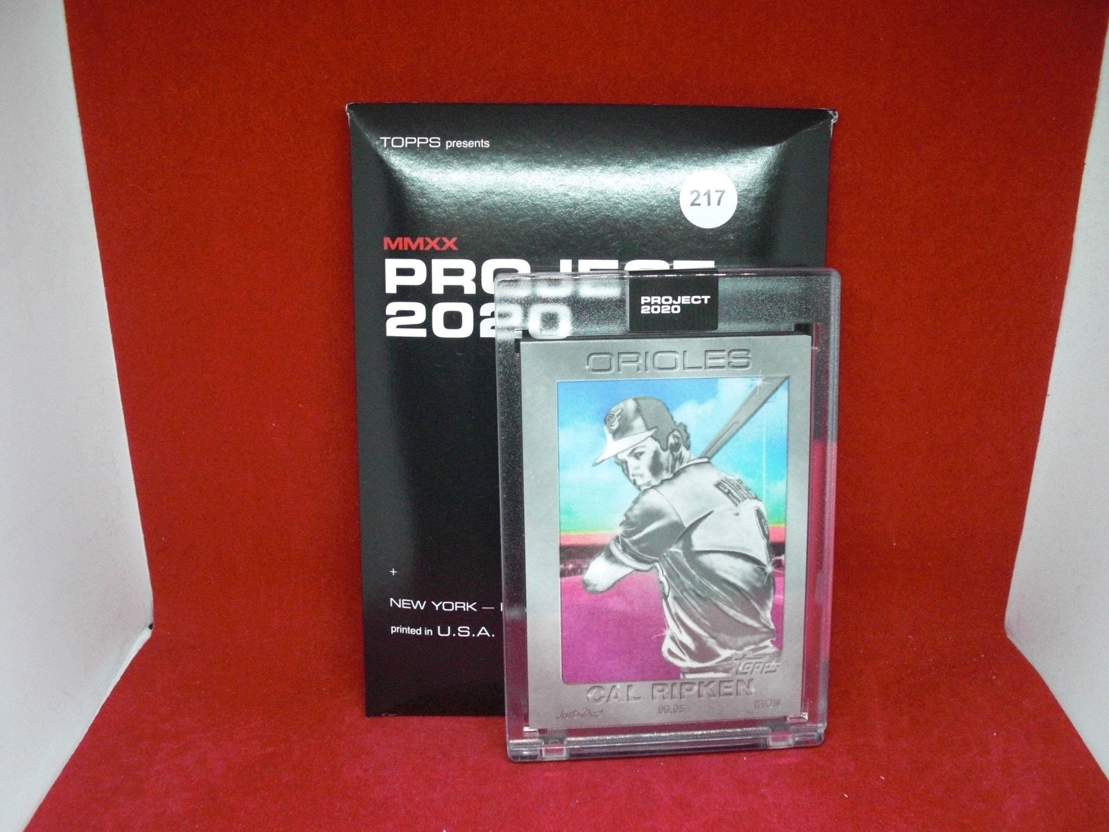 cal ripken jr. topps project 2020 encased card (1 of 1)