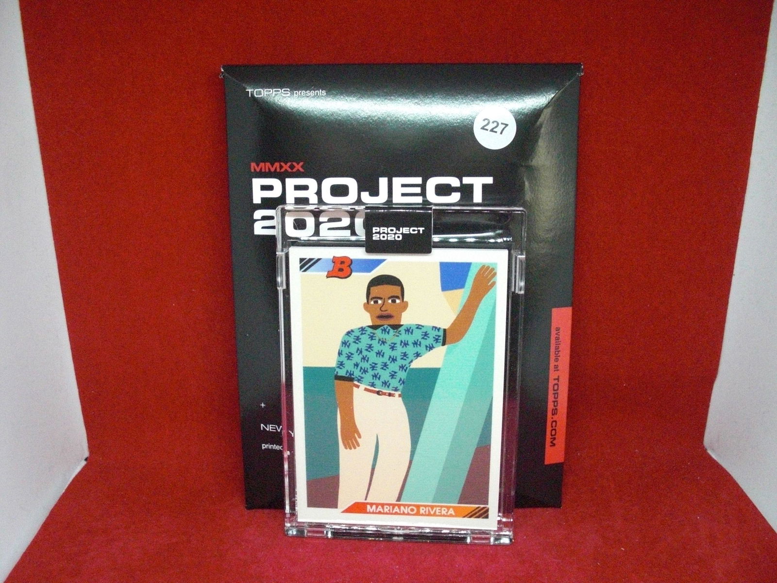 mariano rivera topps project 2020 encased card (1 of 1)