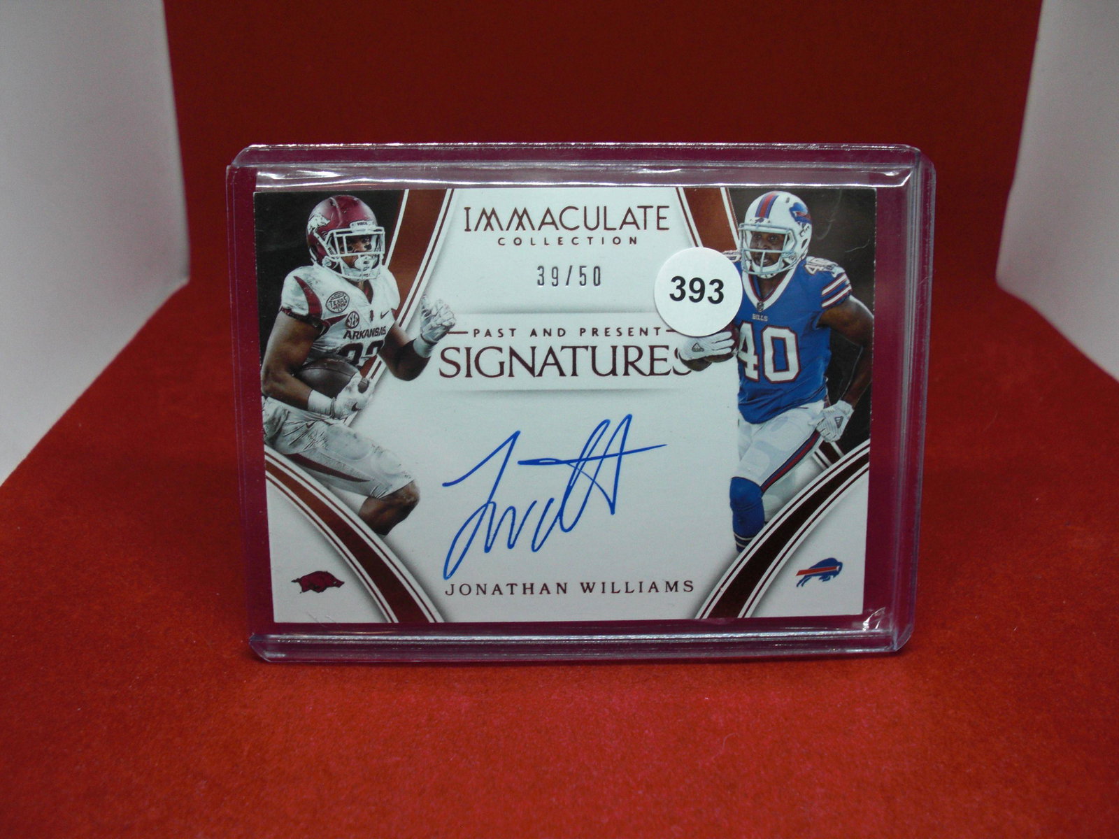 Jonathan Williams Immaculate auto 39/50 (1 of 1)