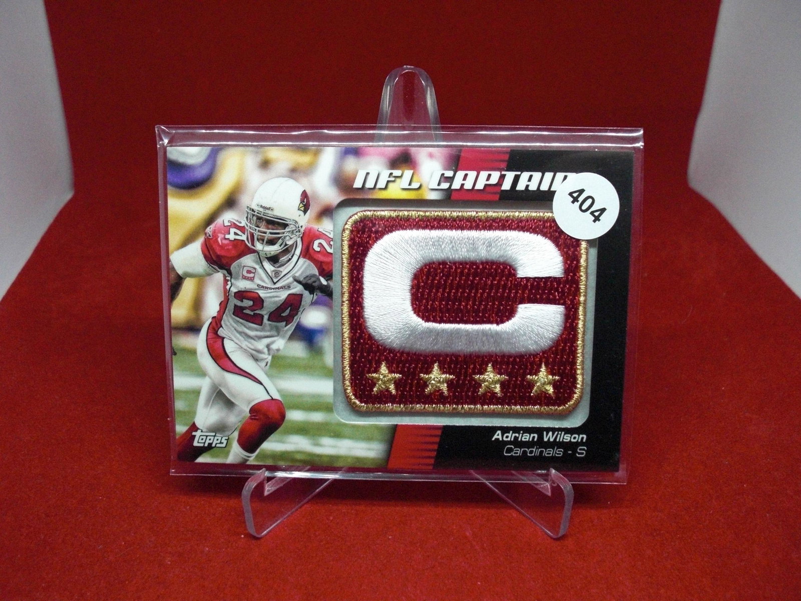adrian wilson captains patch: adrian wilson captains patch