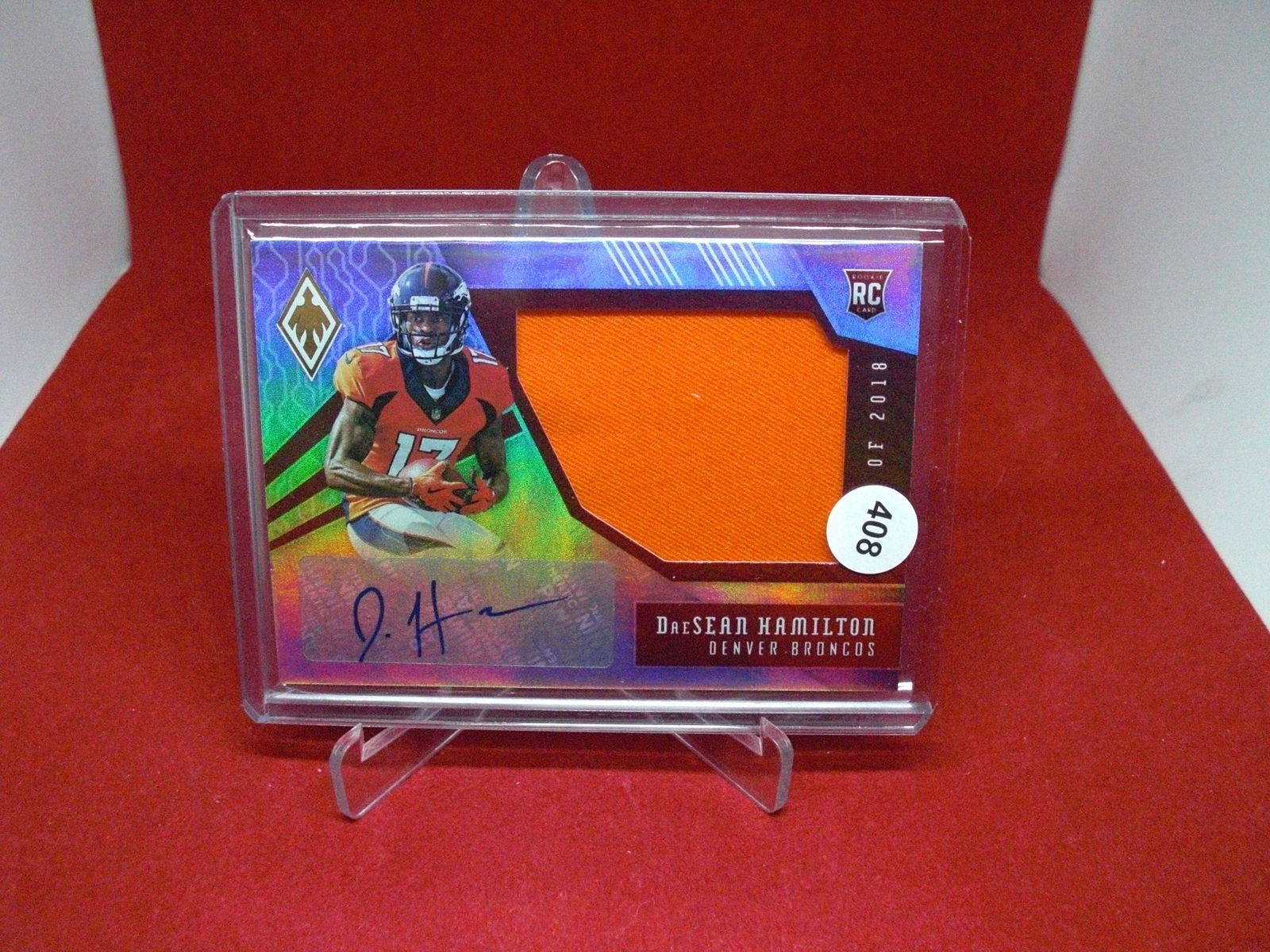 daesean hamilton rookie jersey auto 069/149 (1 of 1)