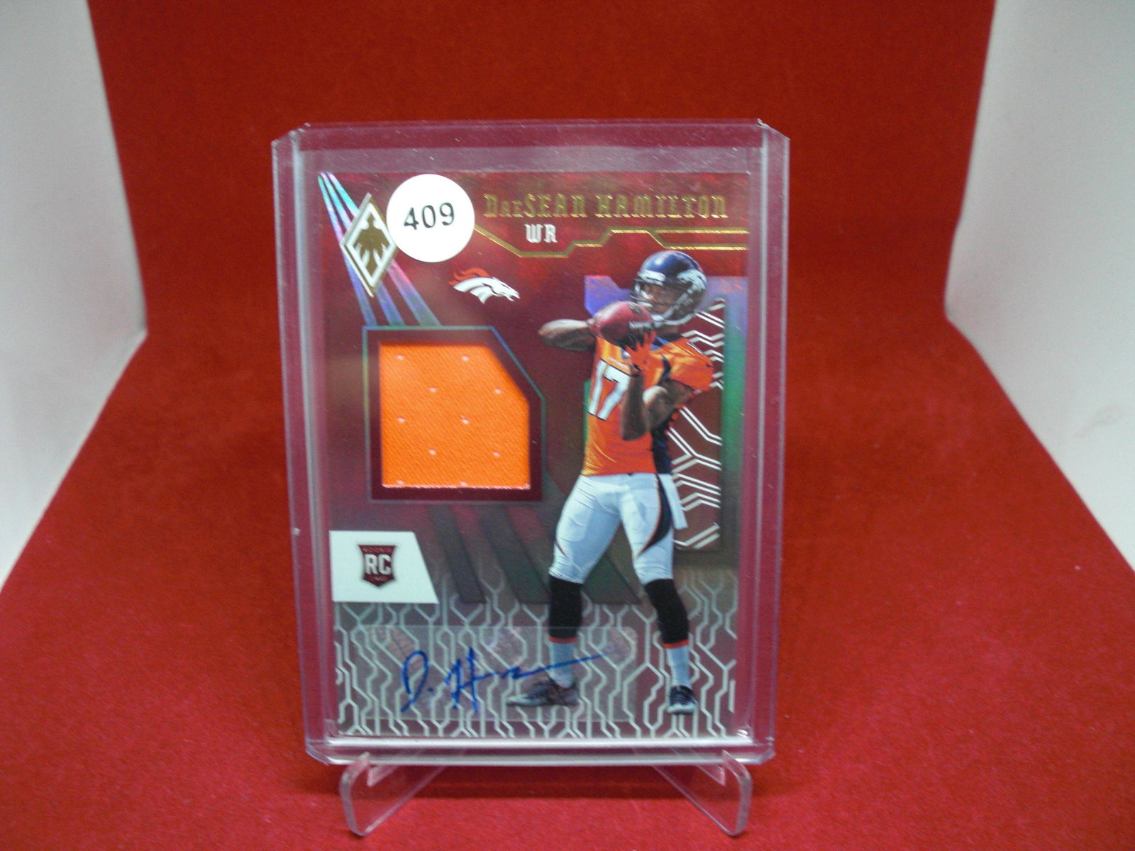 daesean hamilton rookie jersey auto 291/299 (1 of 1)