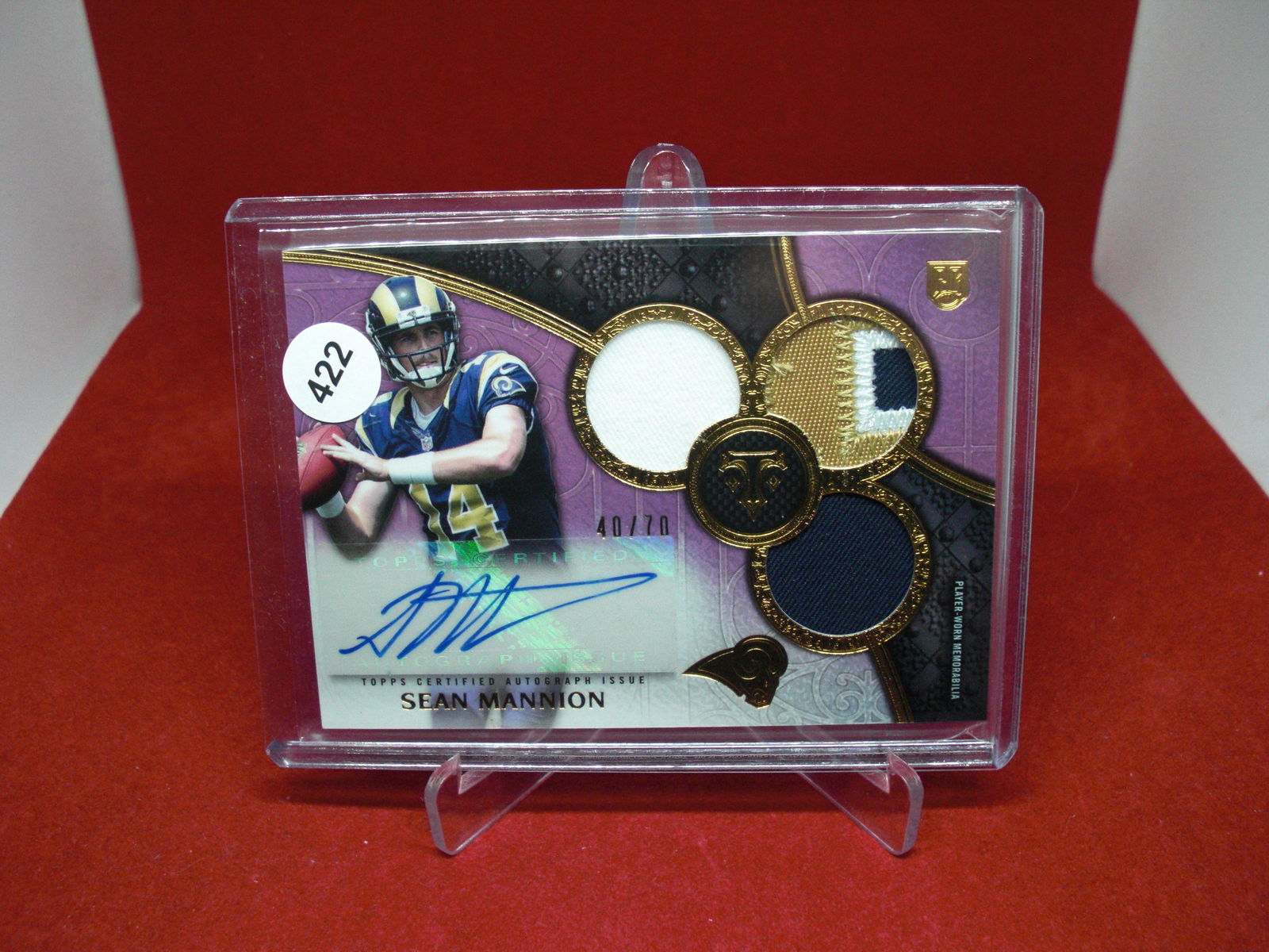 sean mannion rookie patch auto 40/70 (1 of 1)