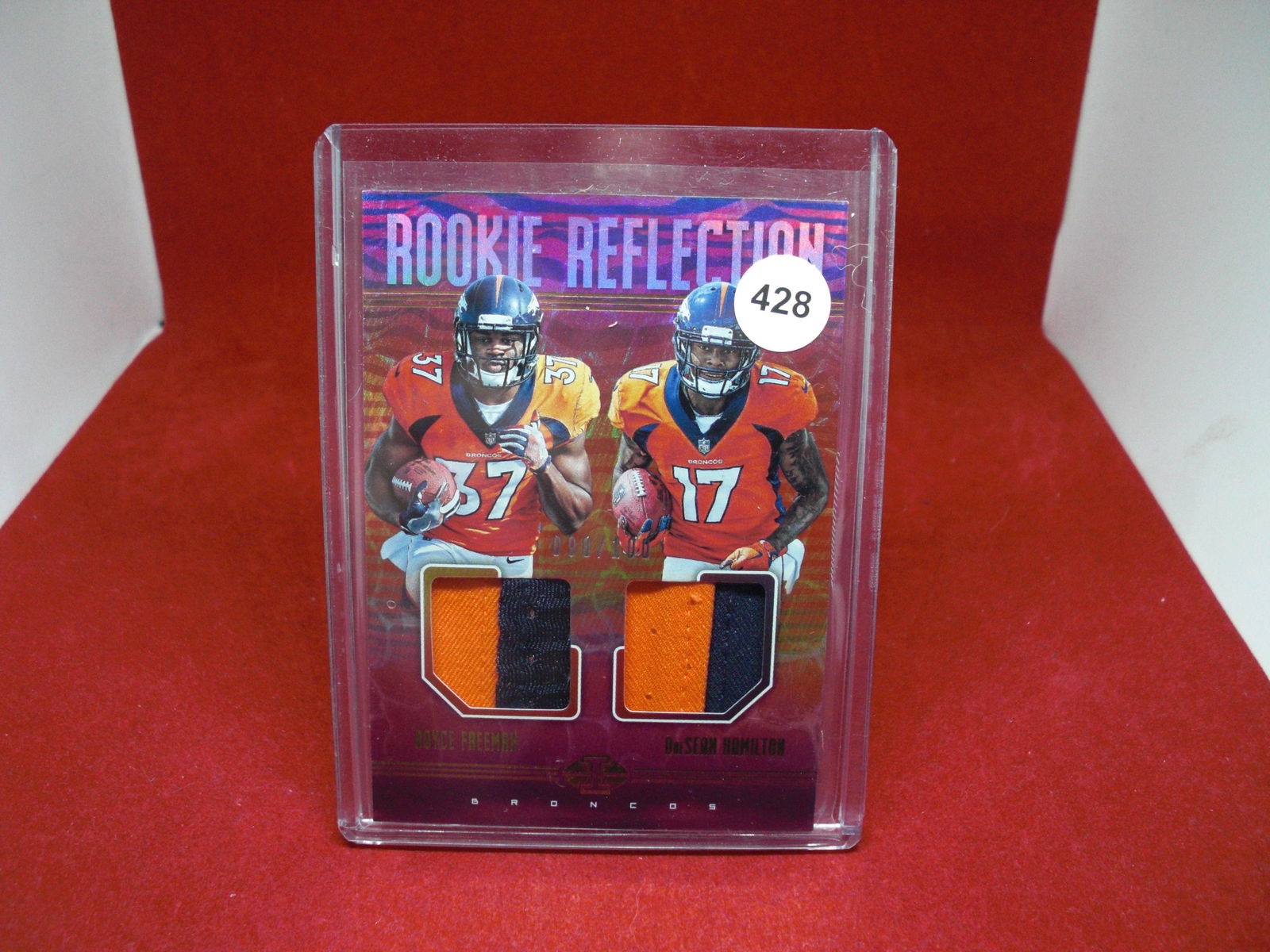 royce freeman daesean hamilton dual patch 098/100 (1 of 1)