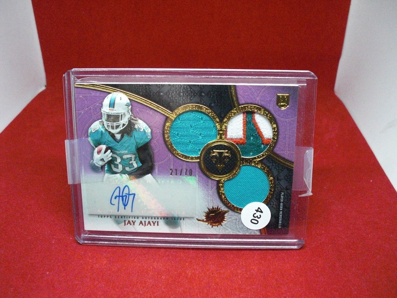 jay ajayi rookie patch auto 21/70 (1 of 1)