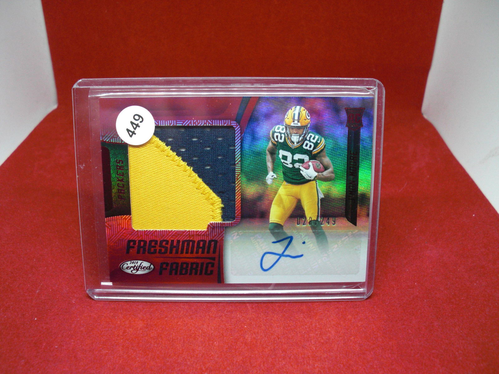 jmon moore rookie patch auto 023/249 (1 of 1)